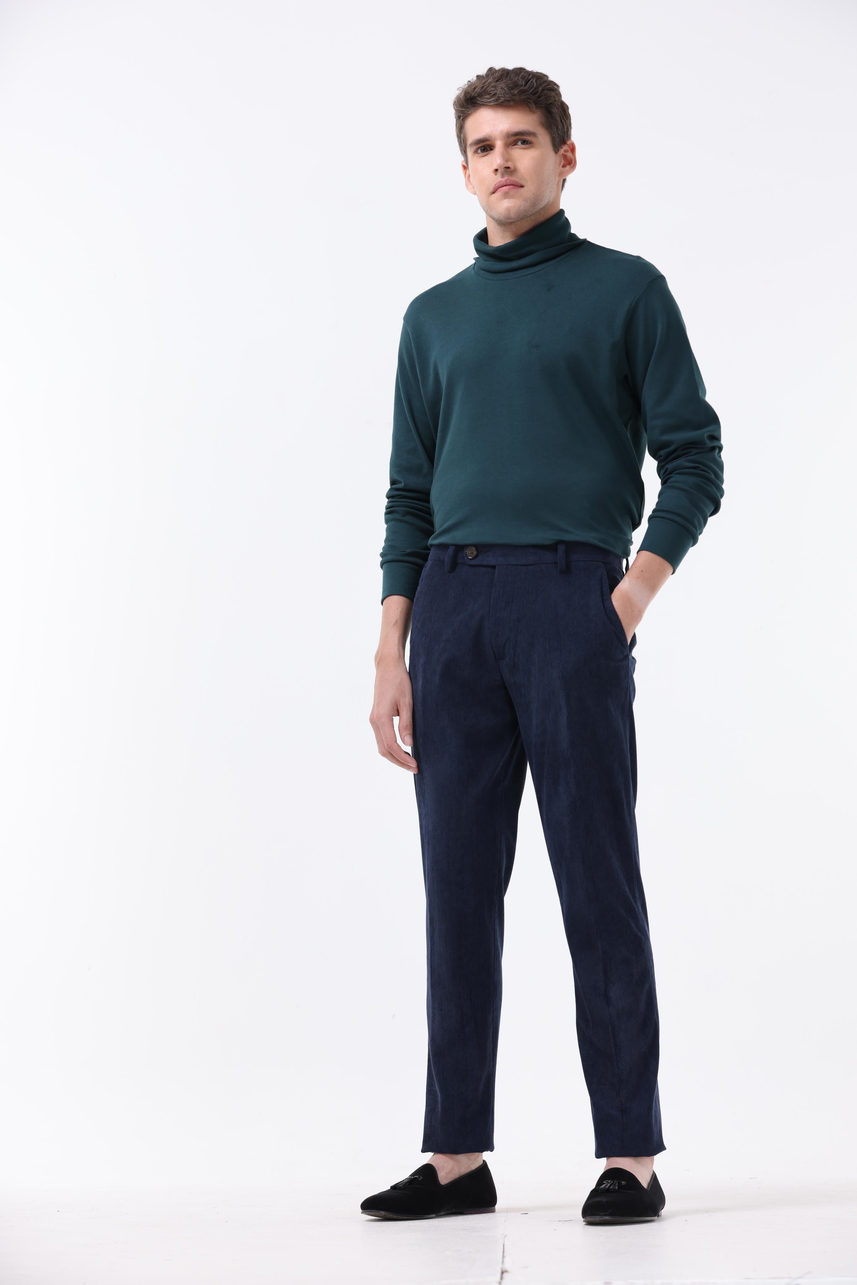 Statement Corduroy Trouser In Navy