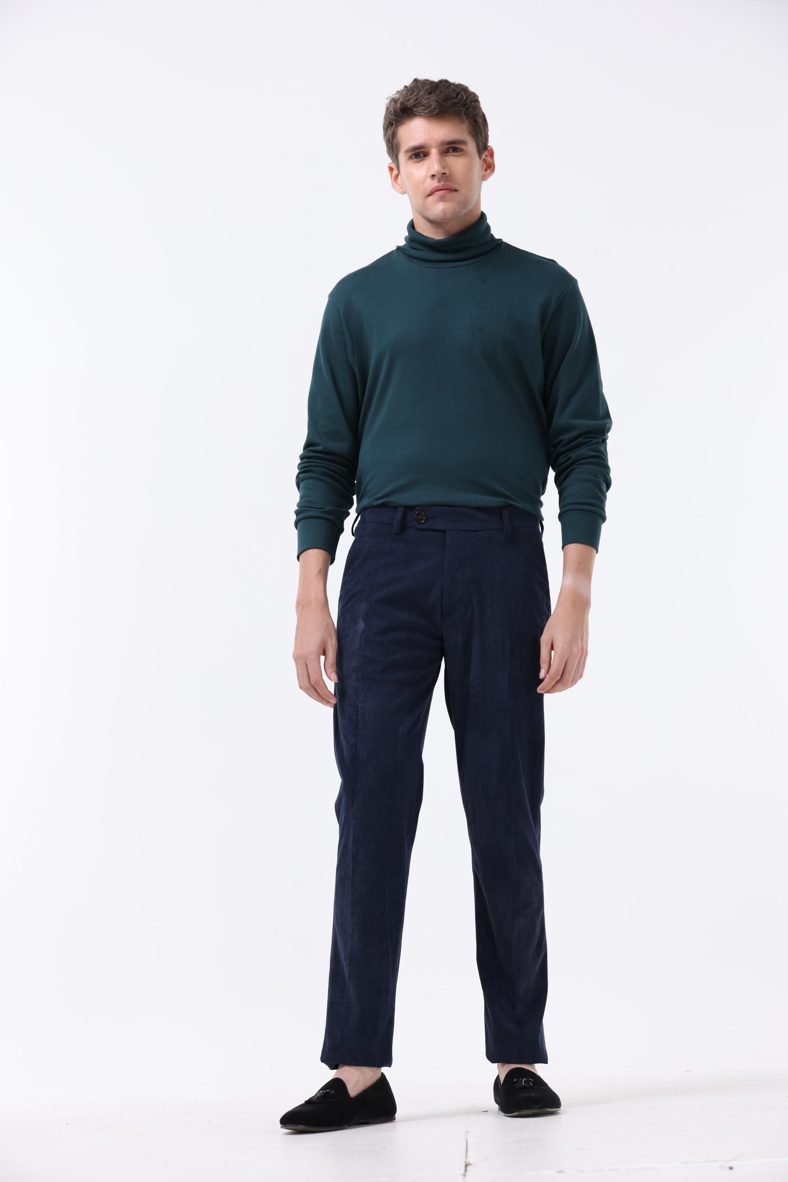 Statement Corduroy Trouser In Navy