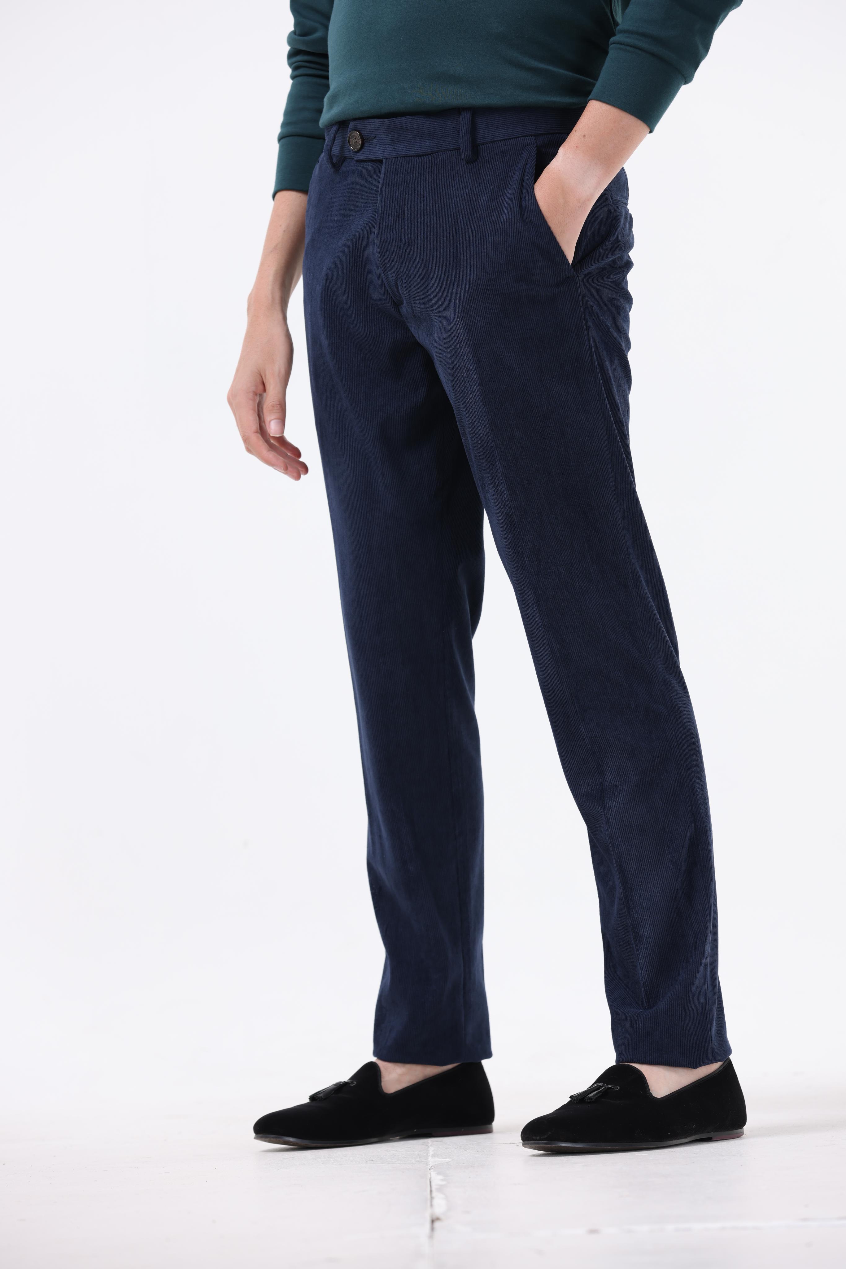 Statement Corduroy Trouser In Navy