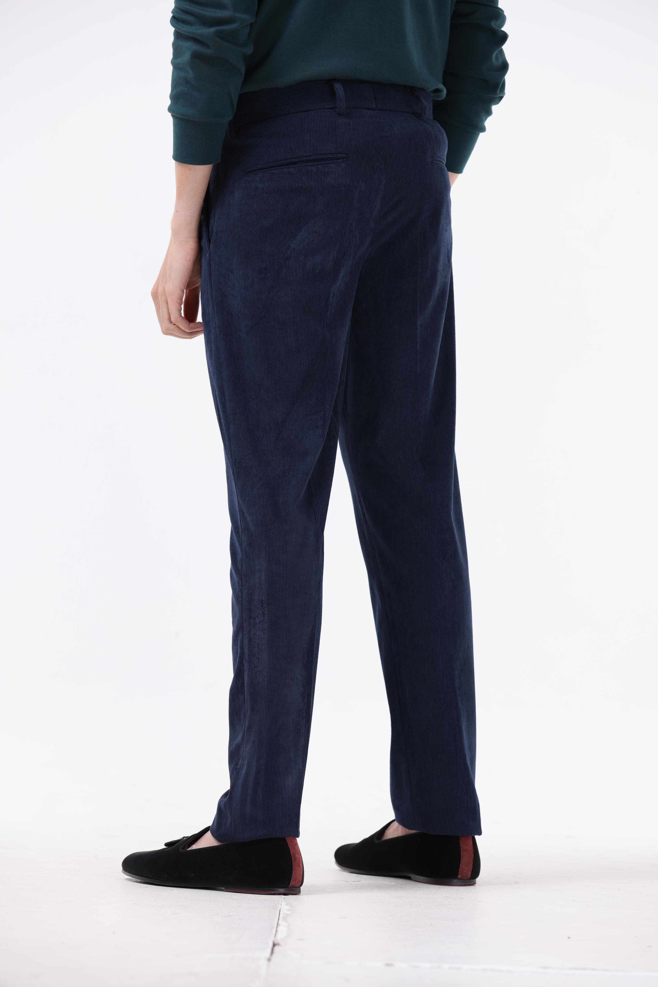 Statement Corduroy Trouser In Navy