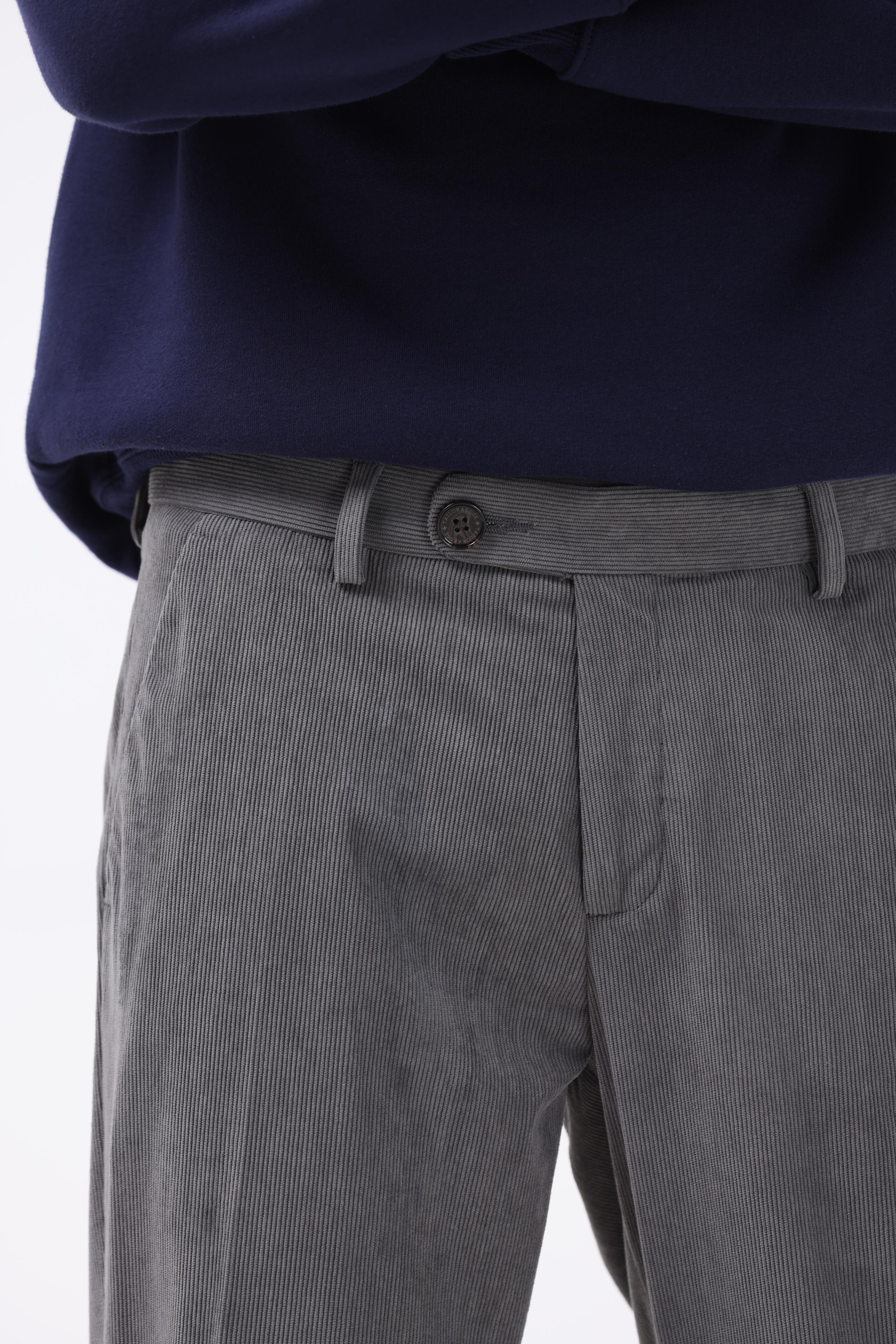 Statement Corduroy Trouser In Grey