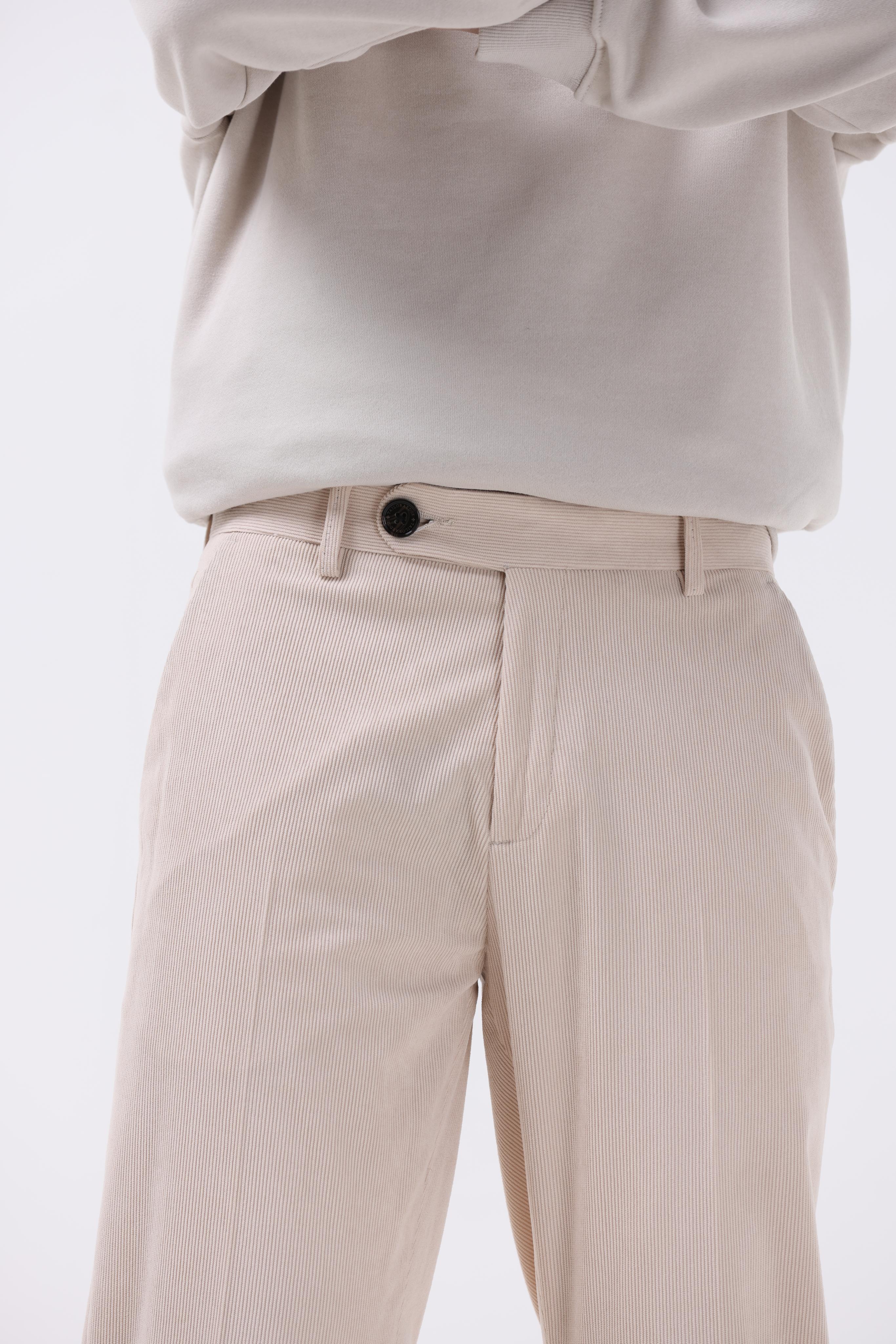 Statement Corduroy Trouser In Cream