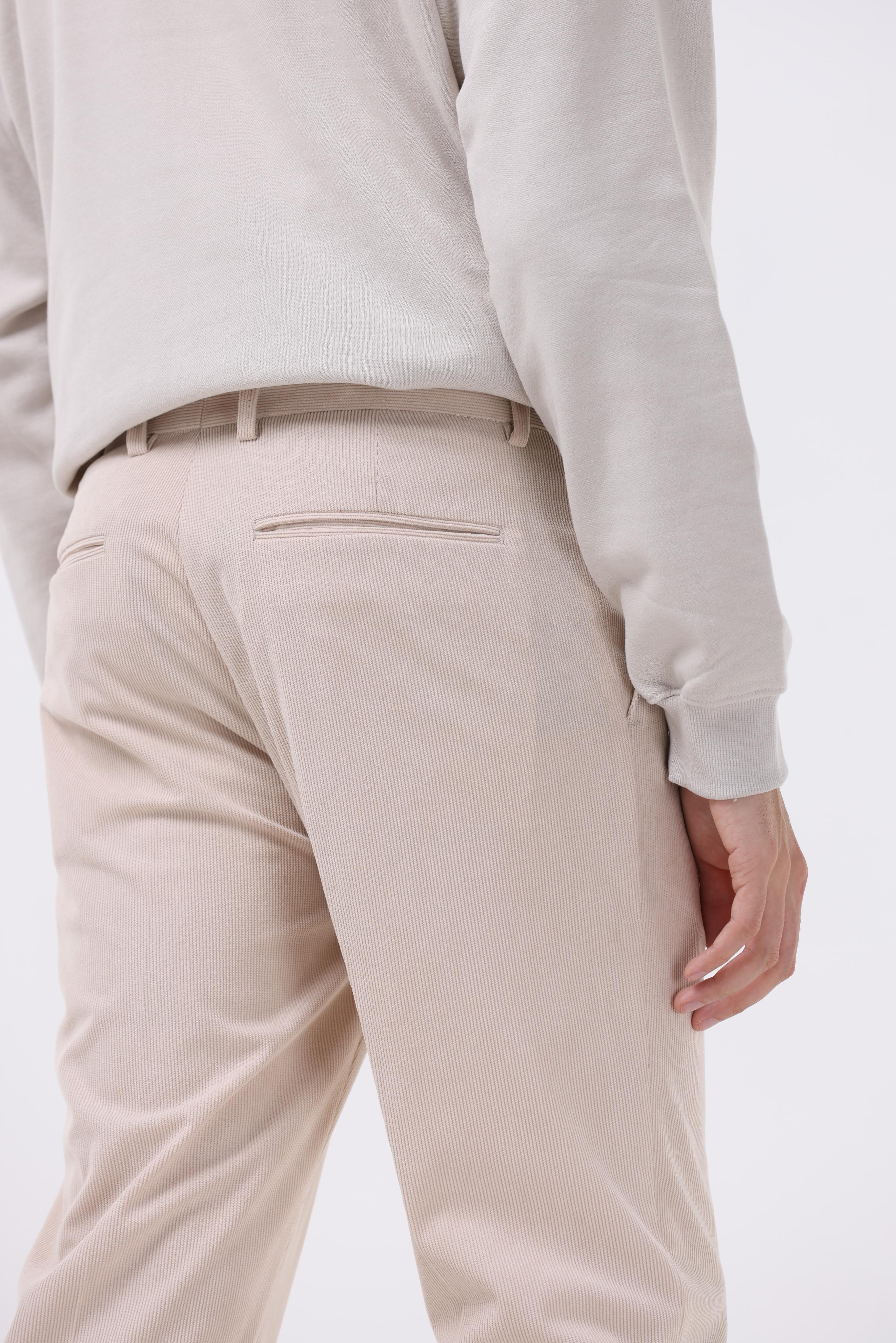 Statement Corduroy Trouser In Cream