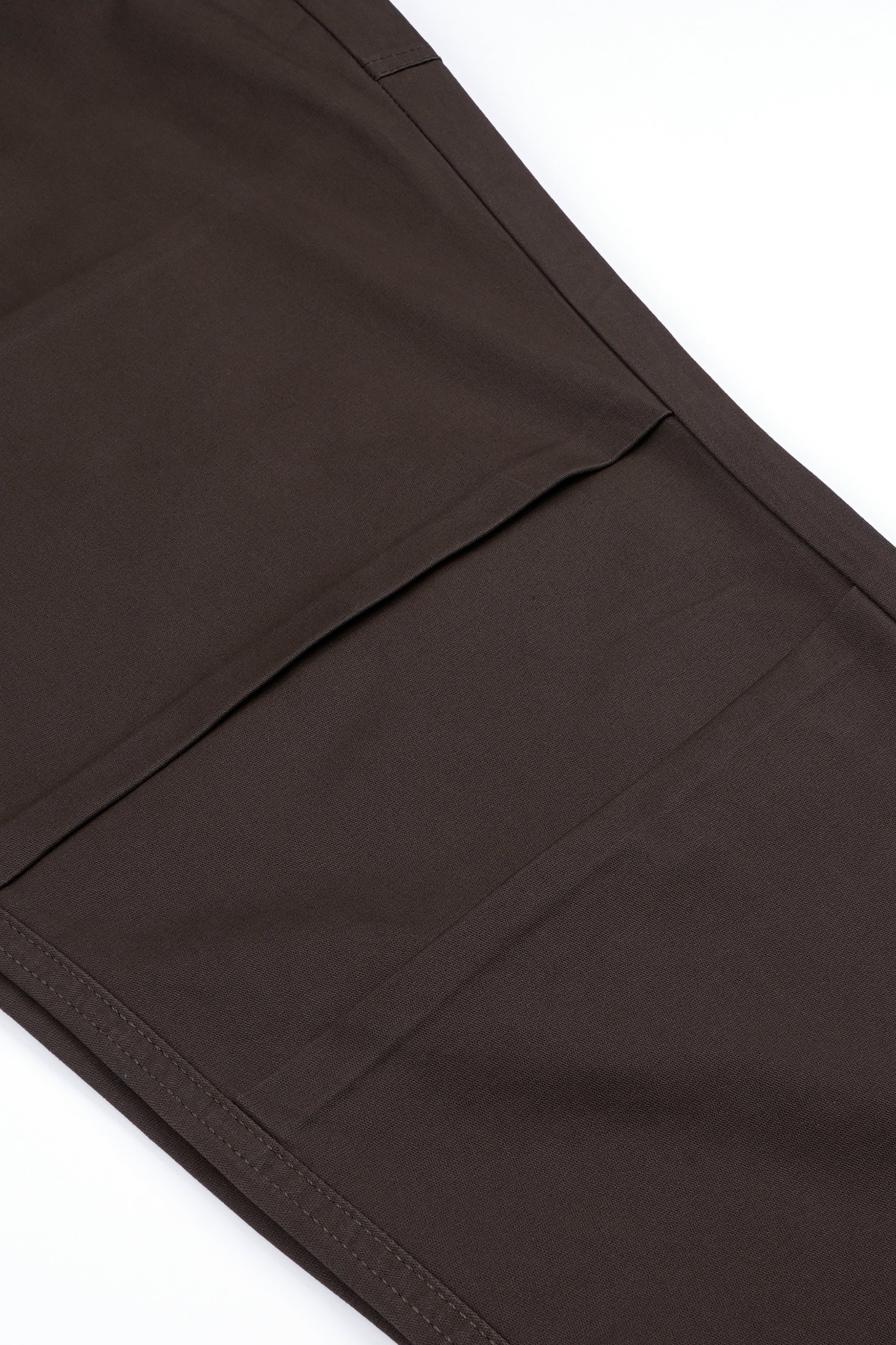 SOFT COTTON RELAXED FLEXIWAIST PANTS IN BROWN