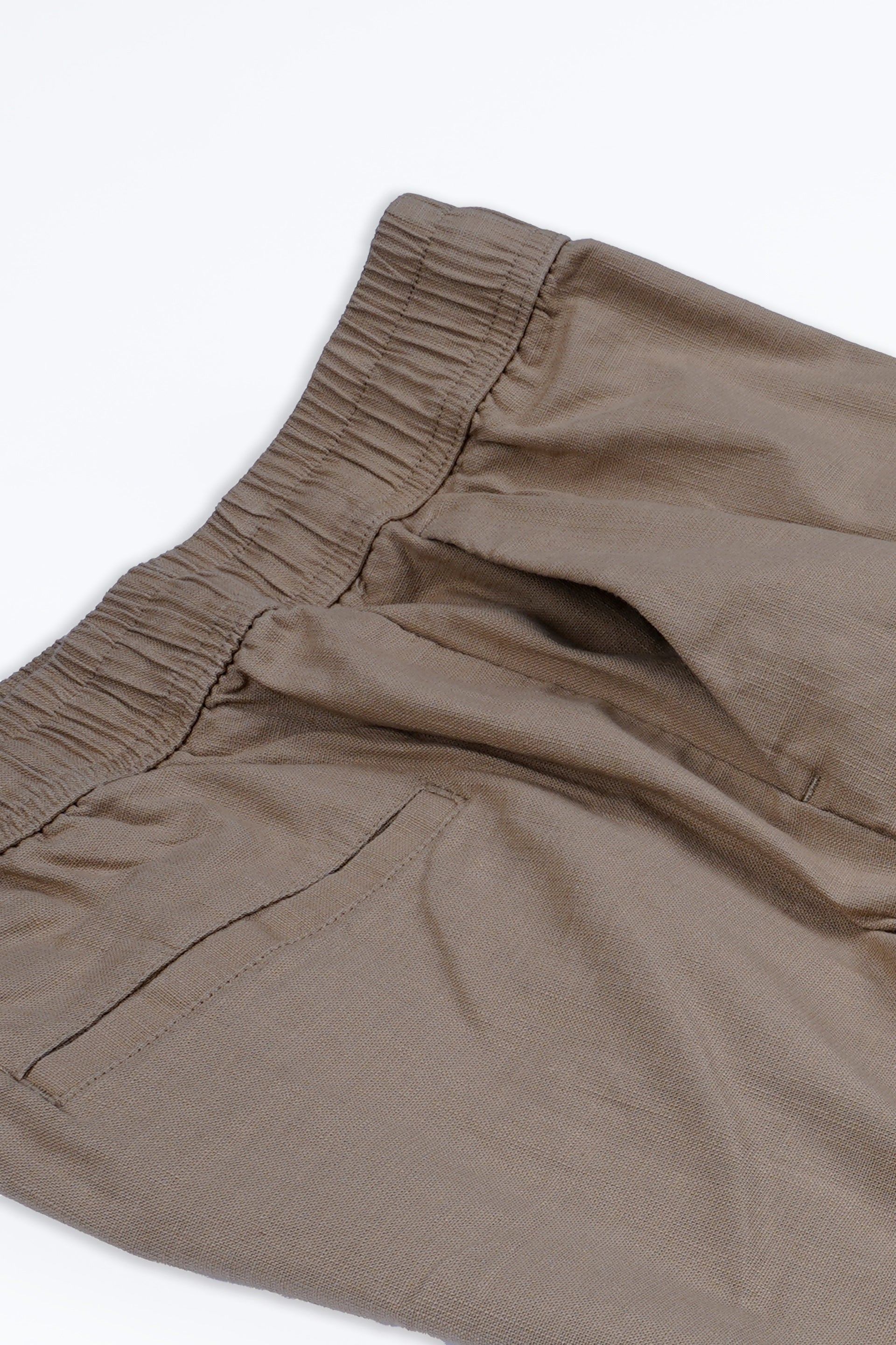TEXTURED RELAXED FLEXIWAIST CARGO IN KHAKI