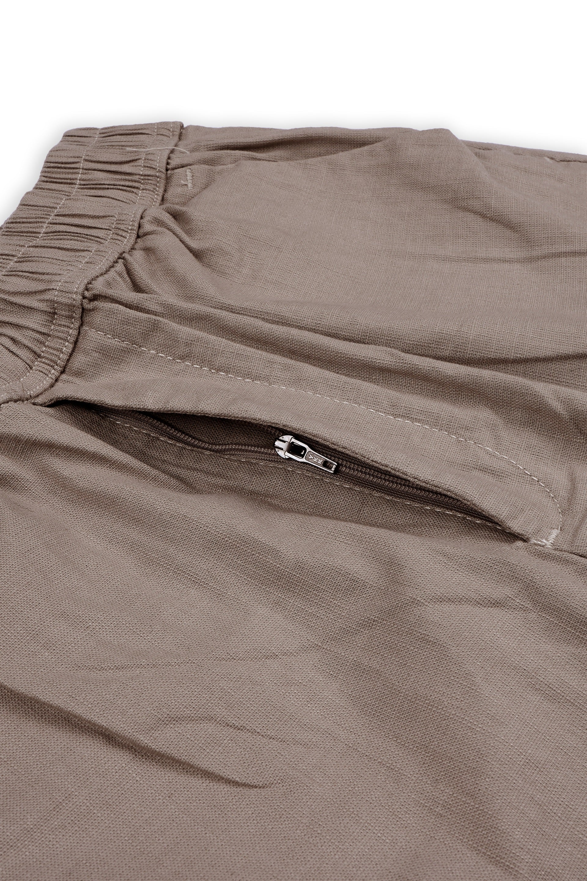 TEXTURED RELAXED FLEXIWAIST CARGO IN KHAKI