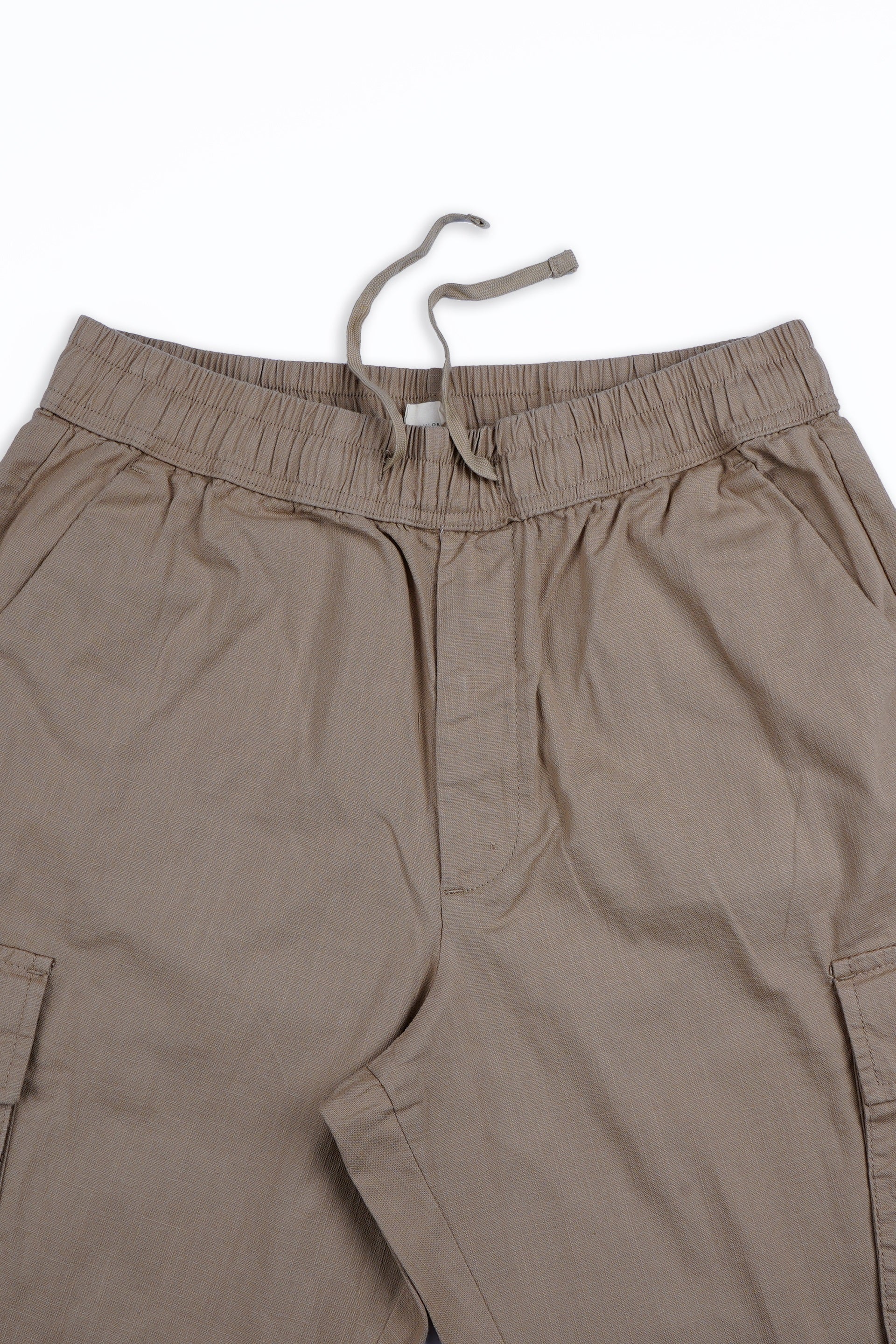 TEXTURED RELAXED FLEXIWAIST CARGO IN KHAKI