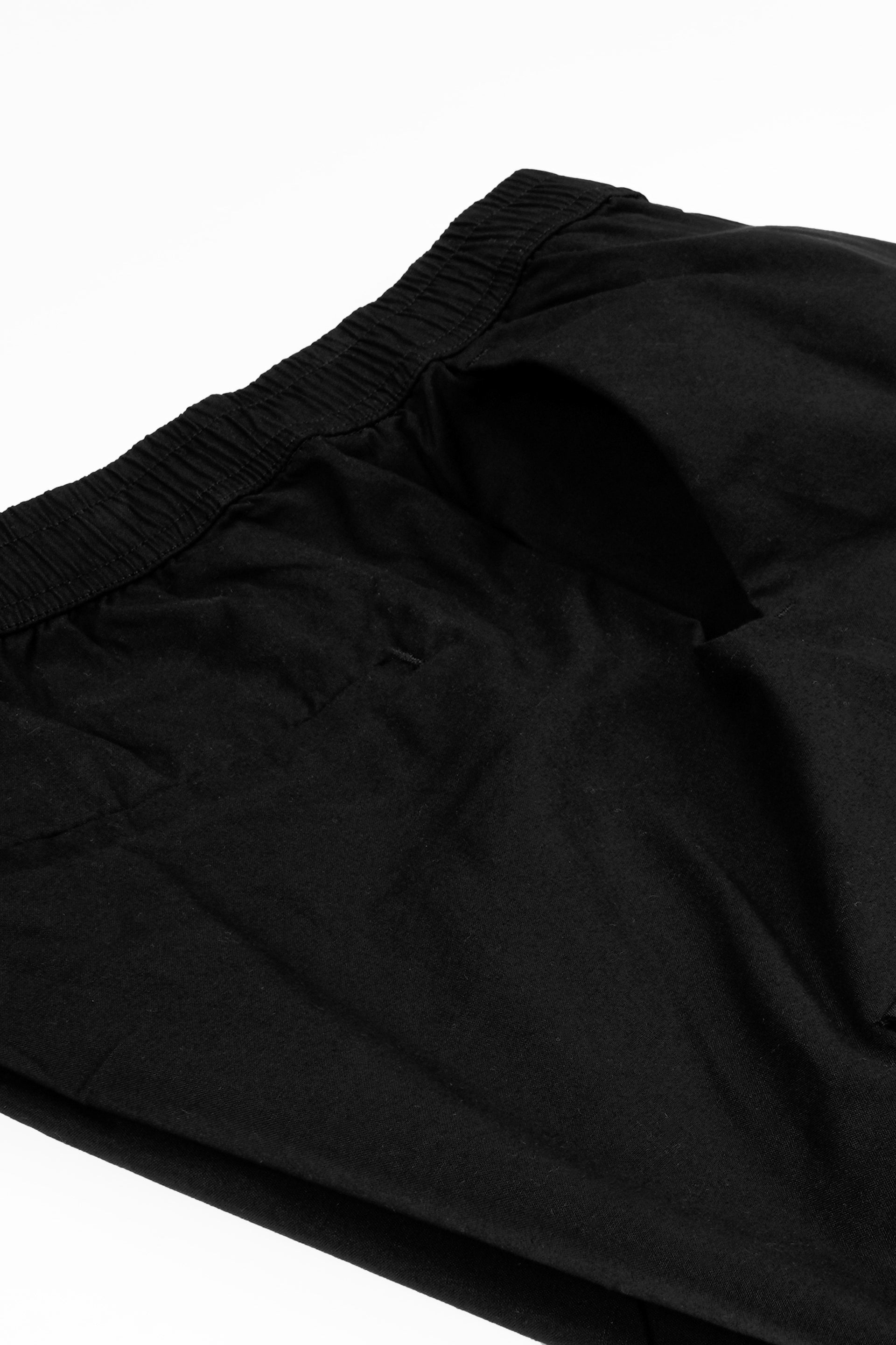 RELAXED LIGHT COTTON JOGGERS IN BLACK