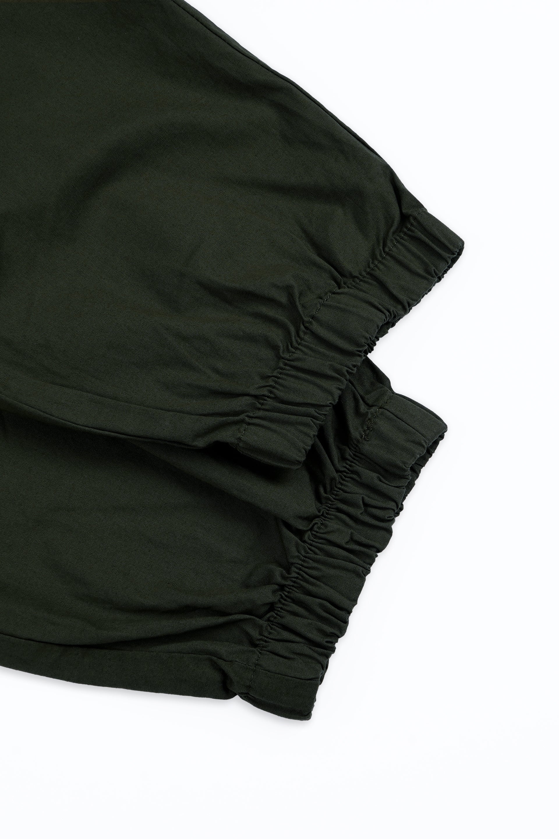 RELAXED LIGHT COTTON JOGGERS IN GREEN