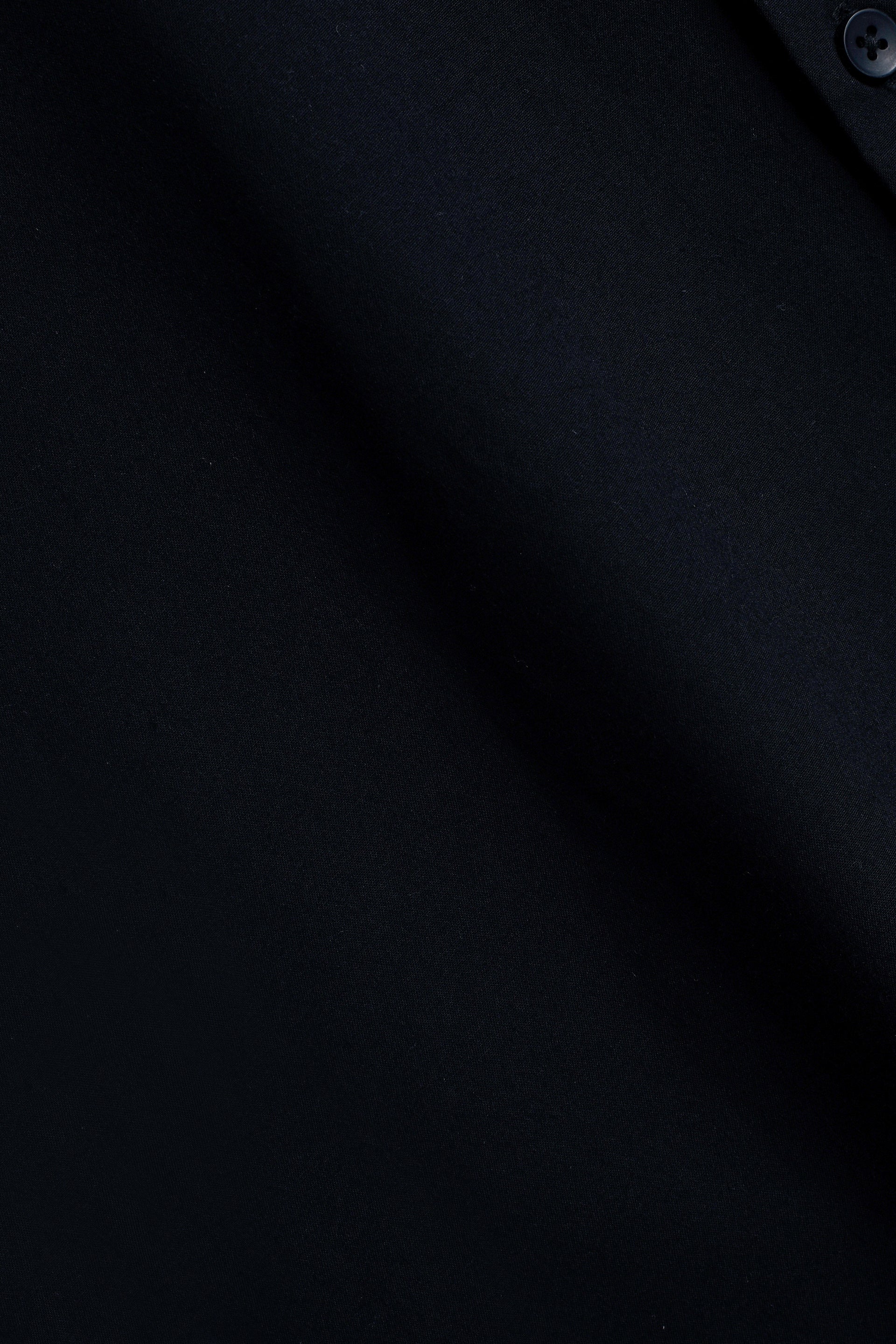 Easy Iron Office Stretch Shirt In Black