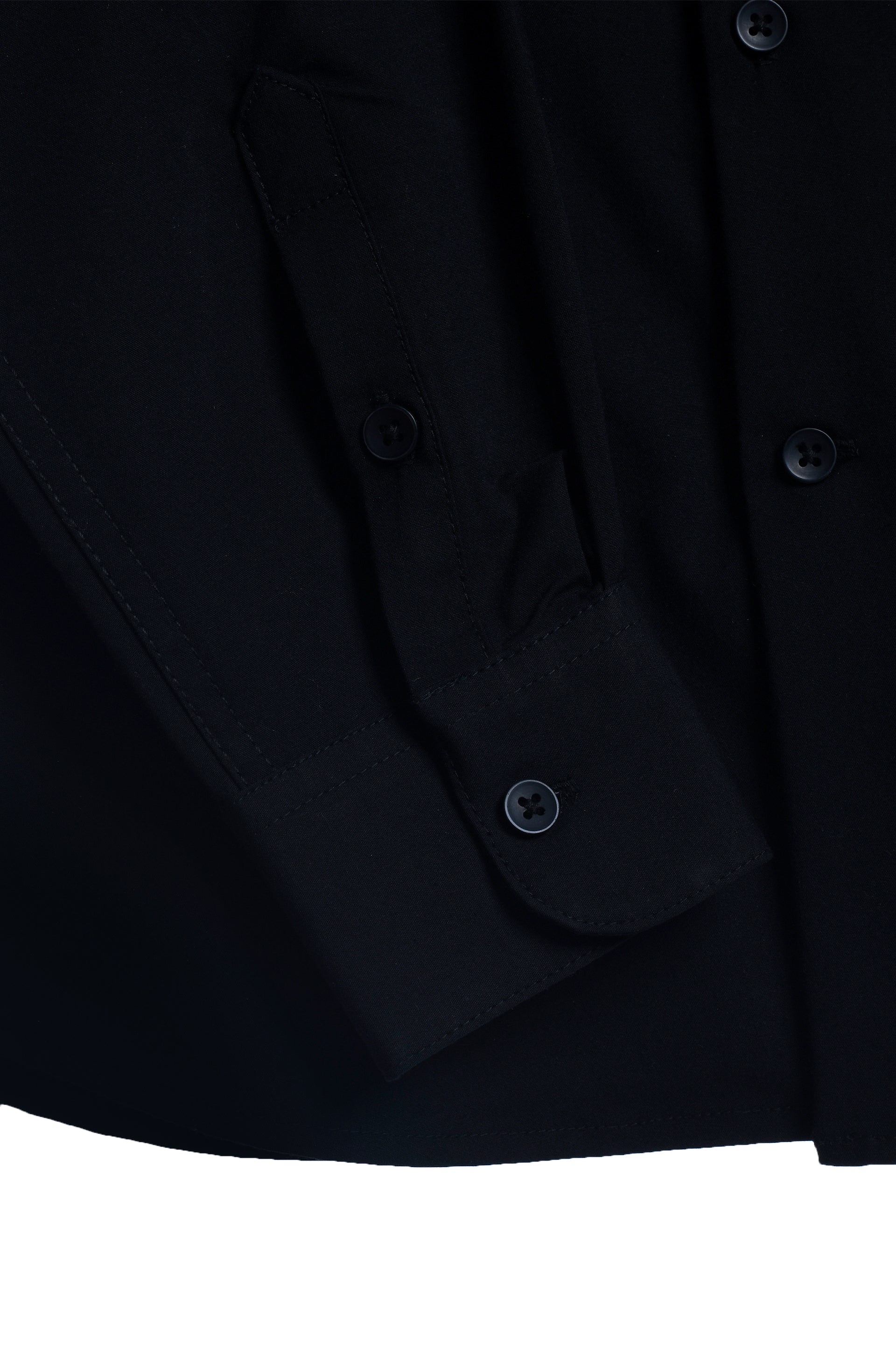 Easy Iron Office Stretch Shirt In Black