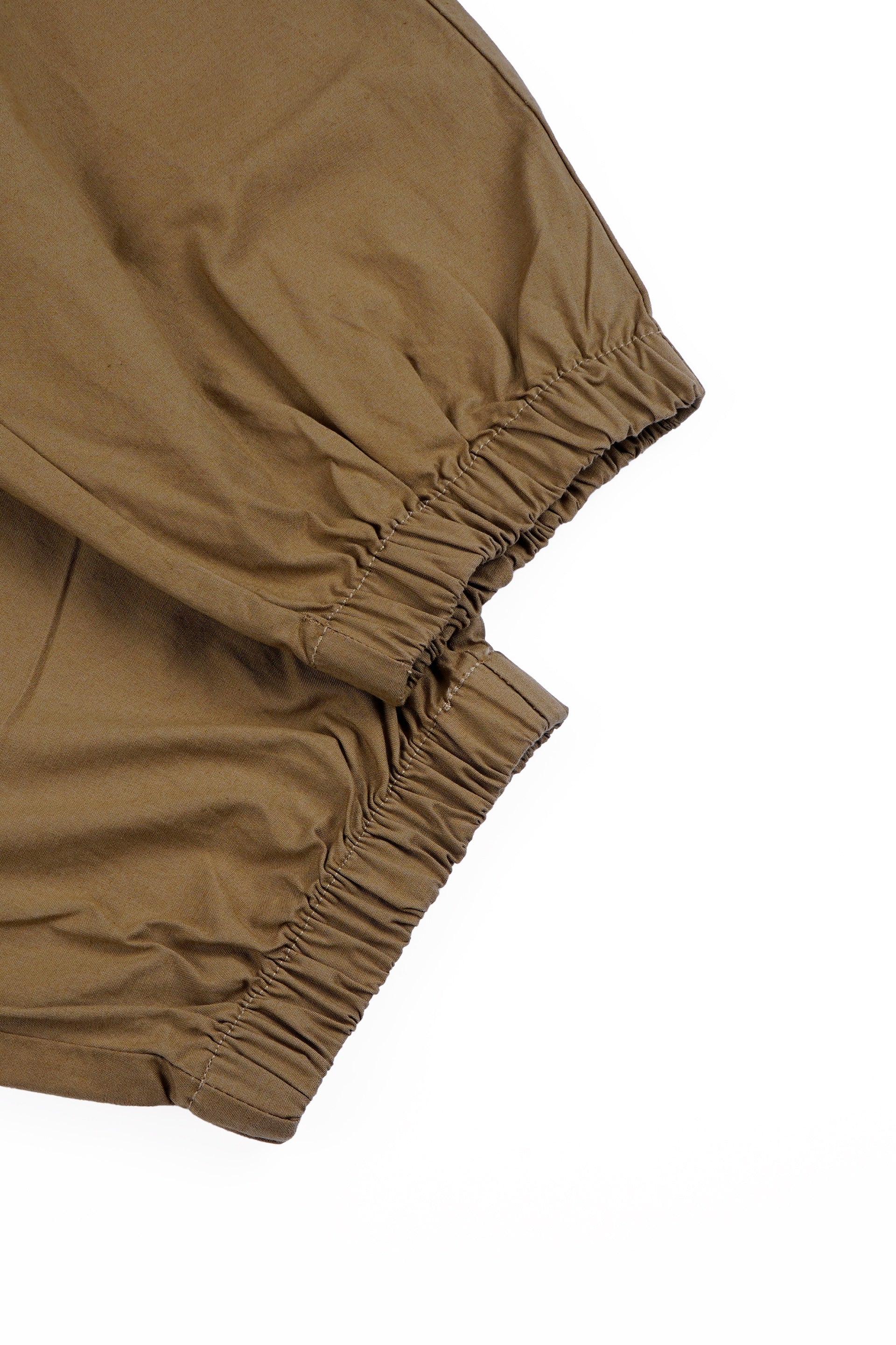 RELAXED LIGHT COTTON JOGGERS IN KHAKI