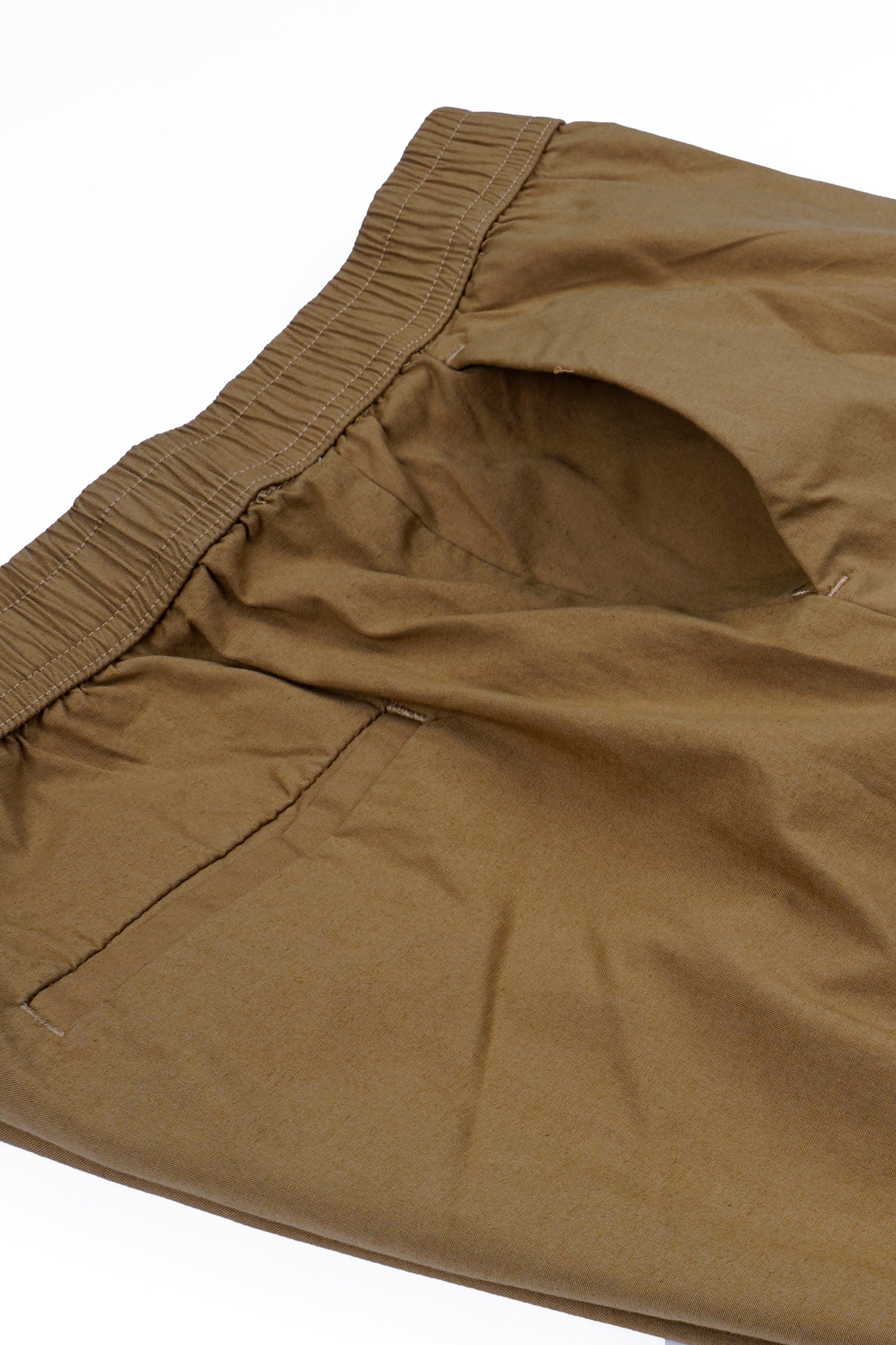 RELAXED LIGHT COTTON JOGGERS IN KHAKI