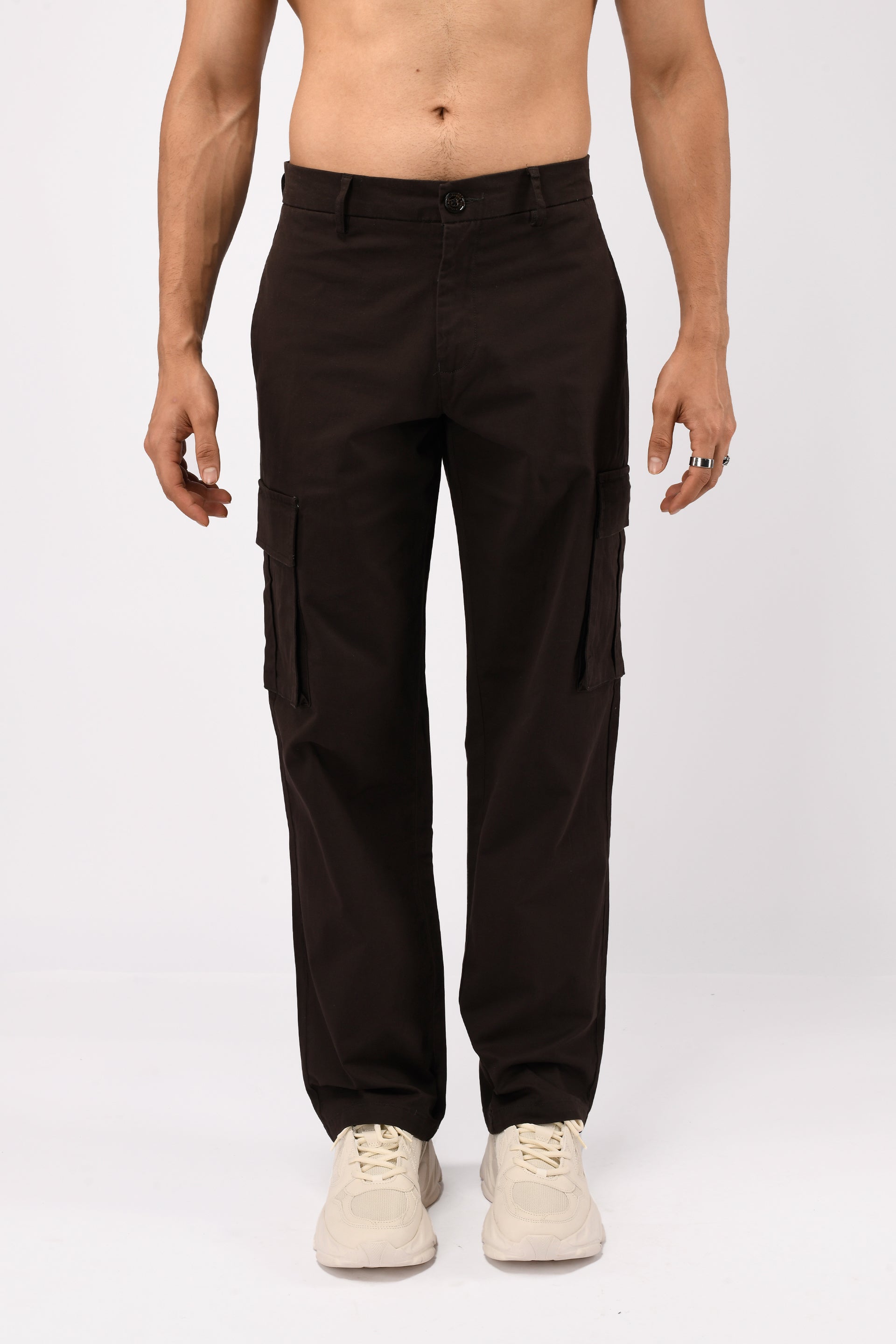 FINEST TWILL RELAXED CARGOS IN BROWN