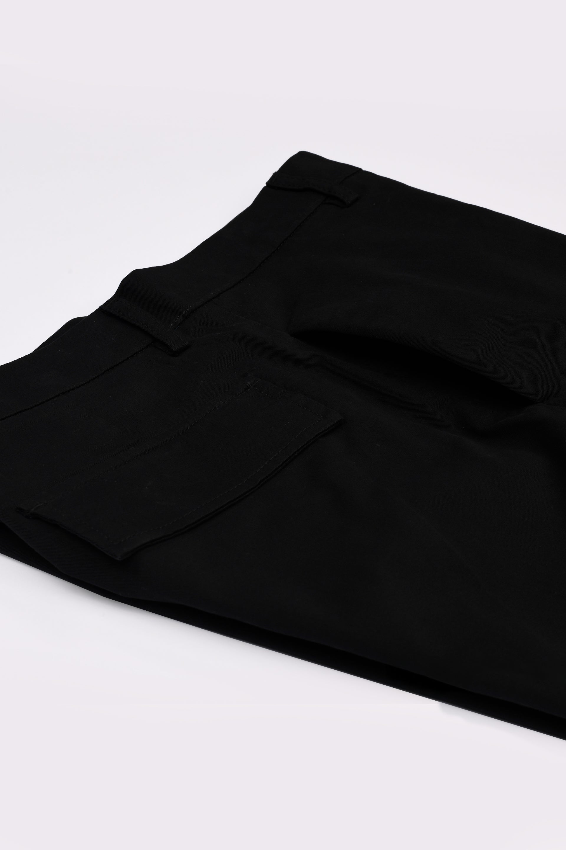 FINEST TWILL RELAXED CARGOS IN BLACK
