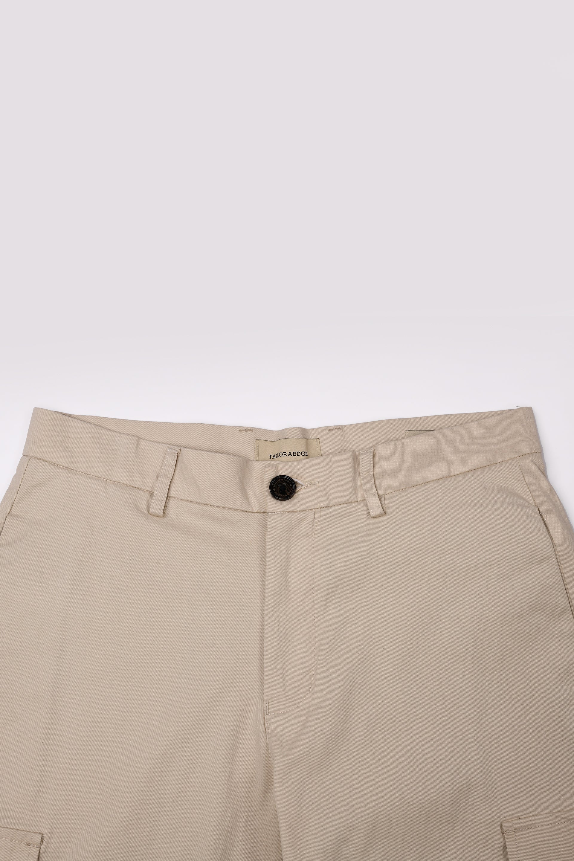 FINEST TWILL RELAXED CARGOS IN CREAM