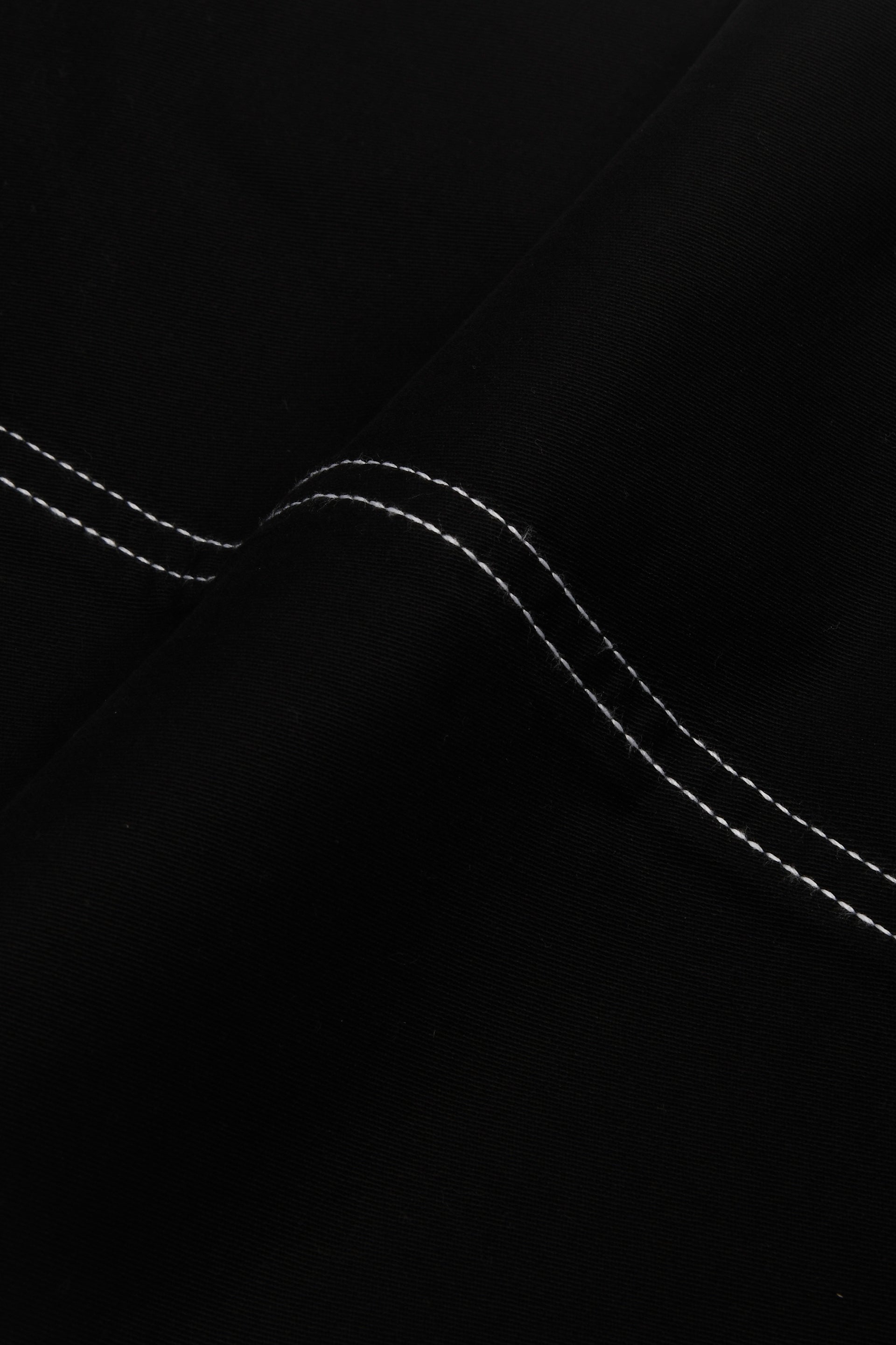 CONTRAST STITCH RELAXED CARGOS IN BLACK