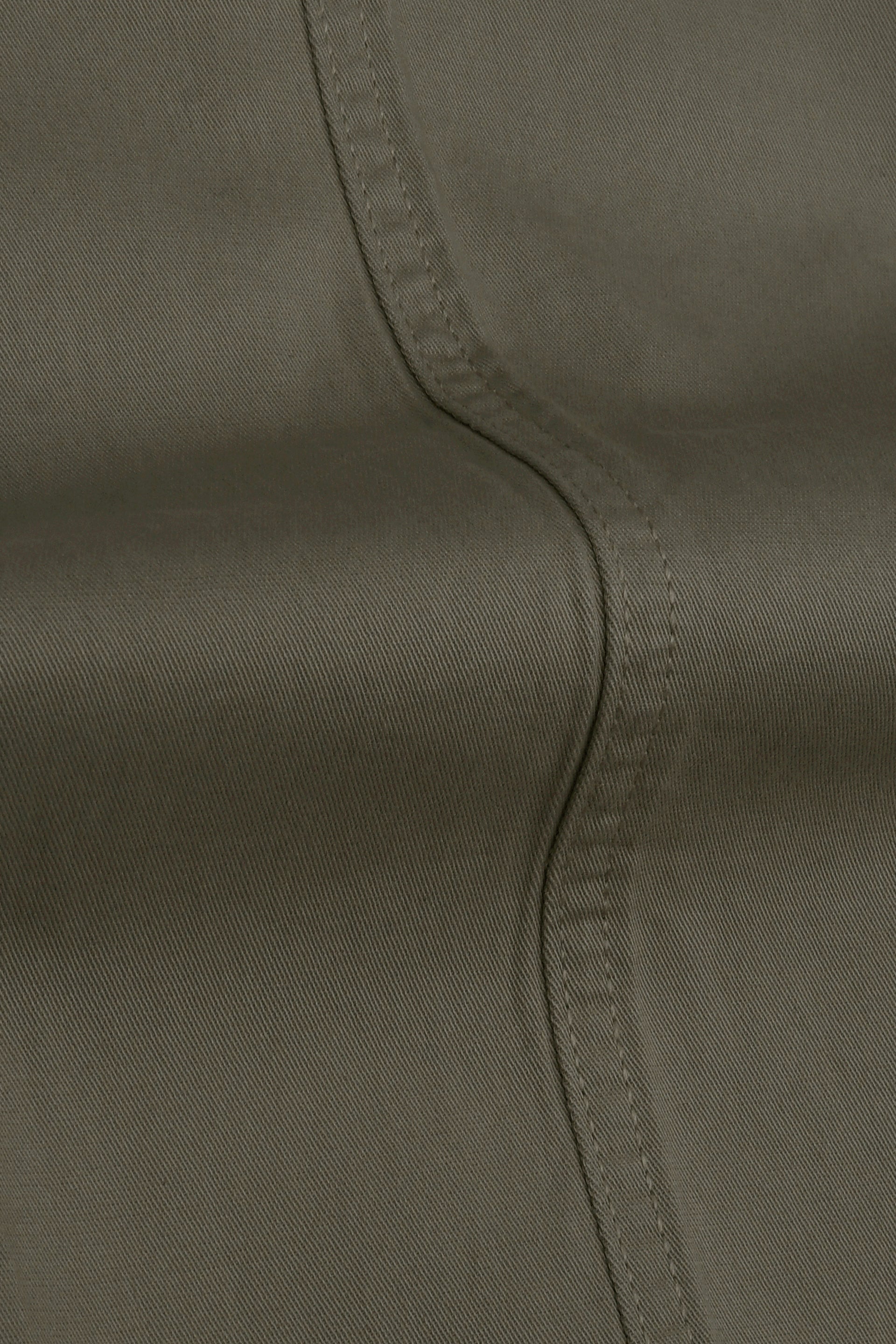 Utility Zip Tailored Cargo Pants In Olive