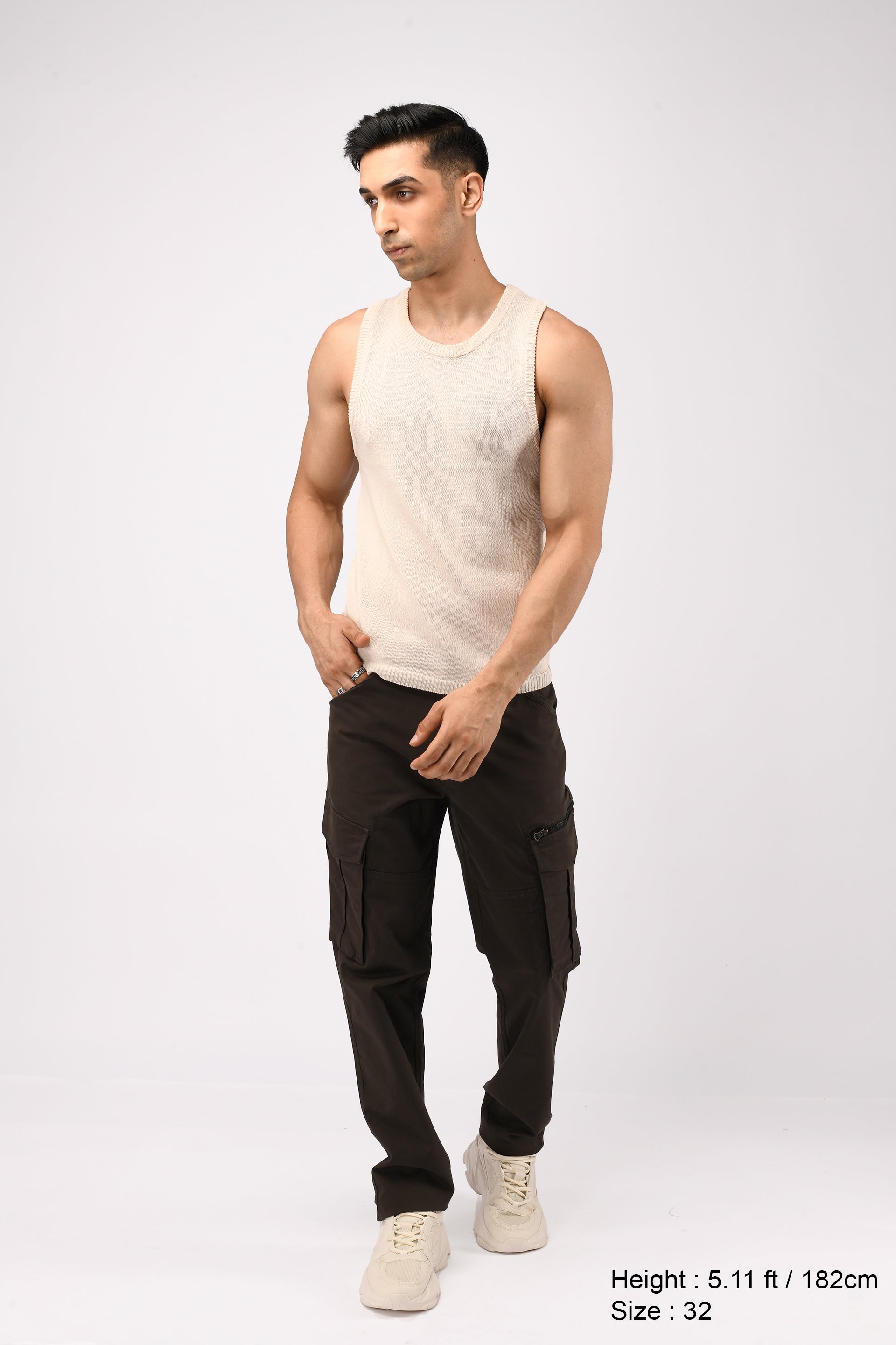 UTILITY ZIP CARGO PANTS IN DARK OLIVE