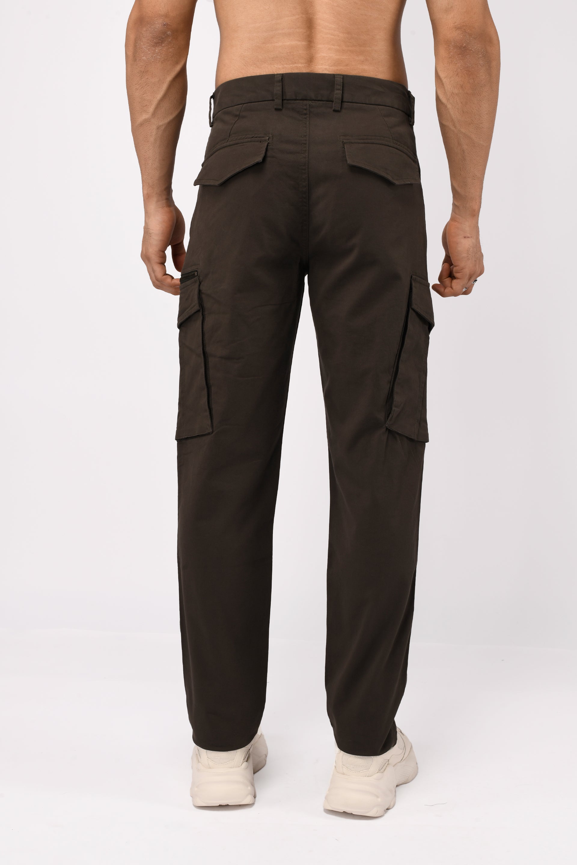 UTILITY ZIP CARGO PANTS IN DARK OLIVE
