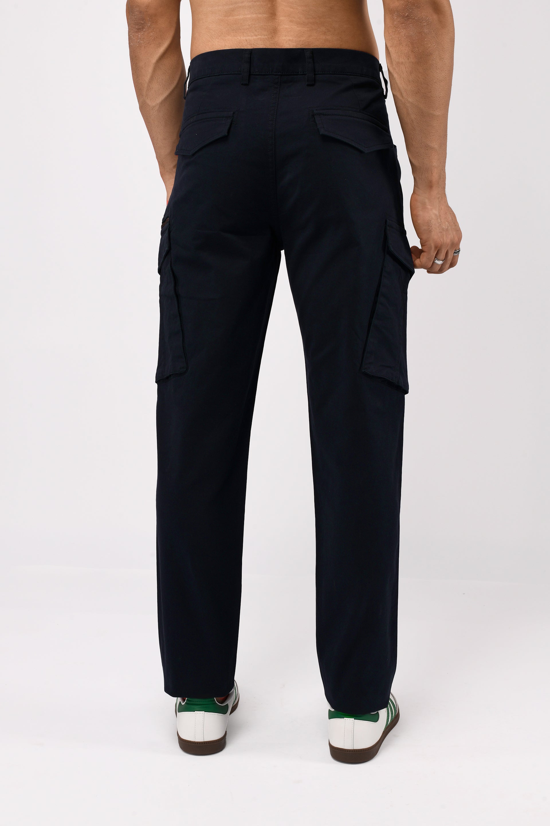 UTILITY ZIP CARGO PANTS IN NAVY