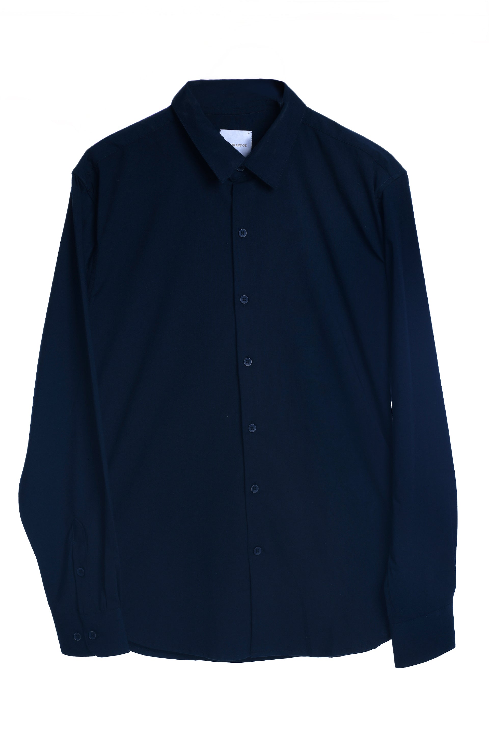 Easy Iron Office Stretch Shirt In Blue