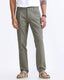 Raw Slub Pleated Trouser In Pine Olive