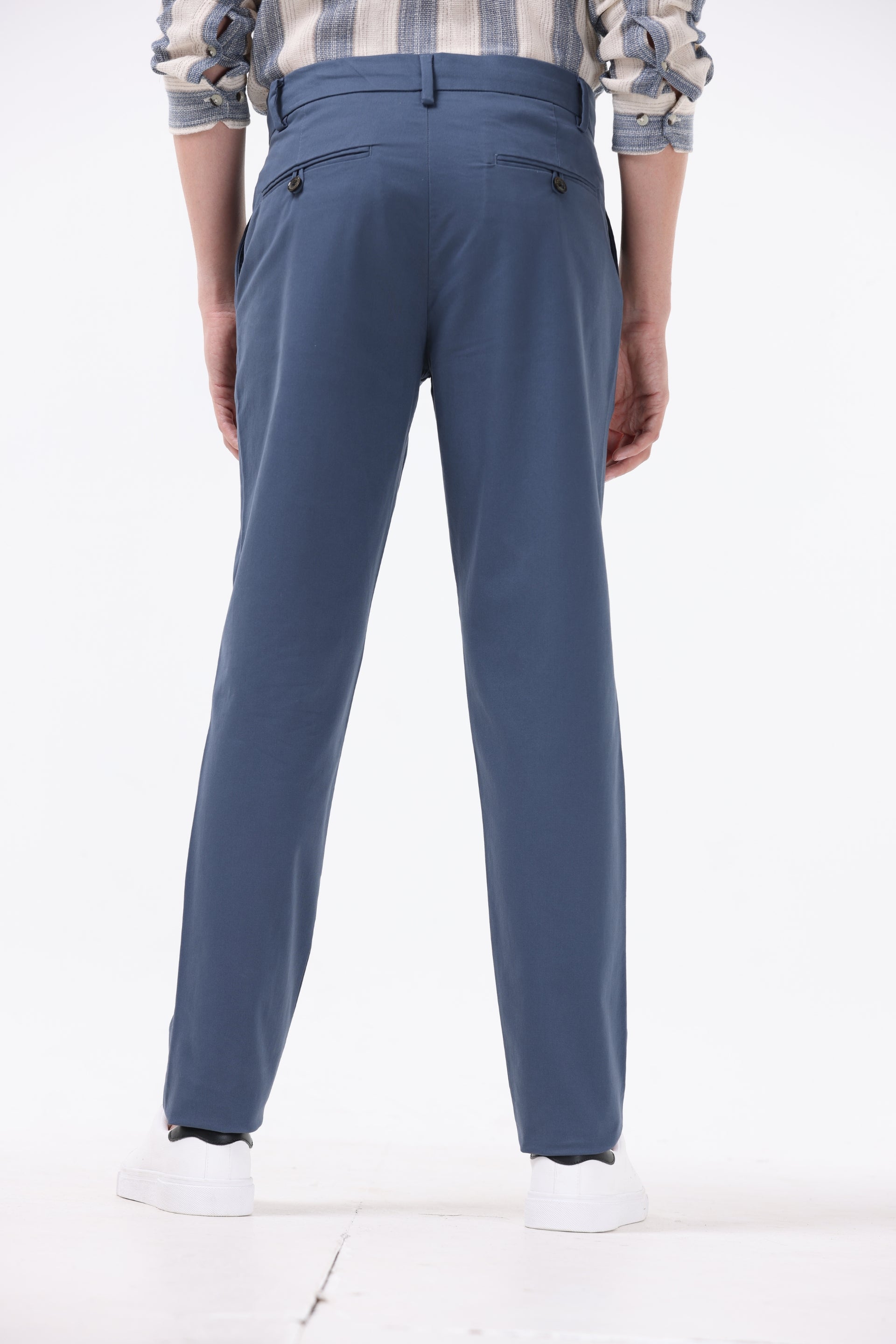 Signature Chinos In Aqua Blue