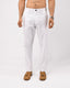 Linen Feel Premium Cotton Chinos In White