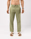 Linen Feel Premium Cotton Chinos In Pistachio