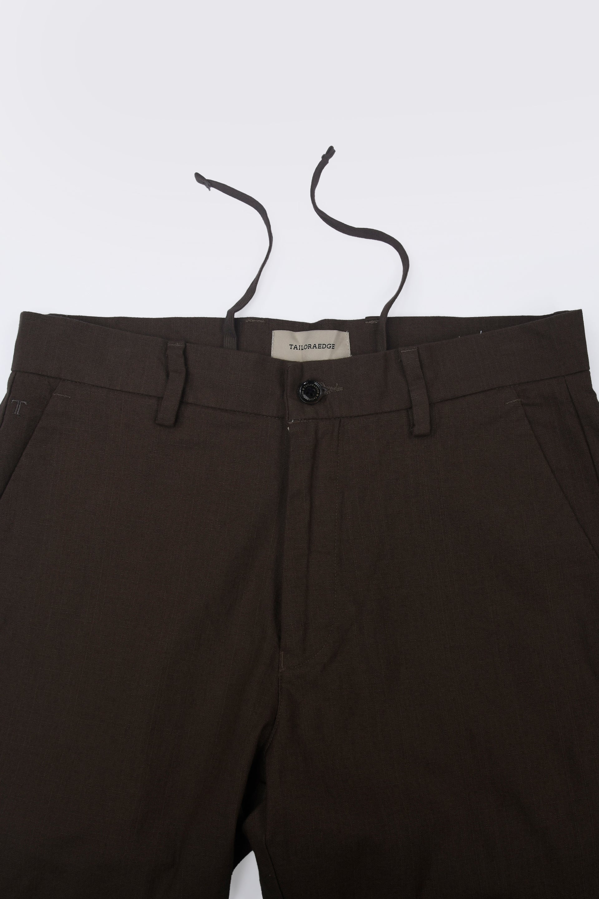 TIMELESS COTTON CHINOS- LINEN FEELS IN FURBROWN