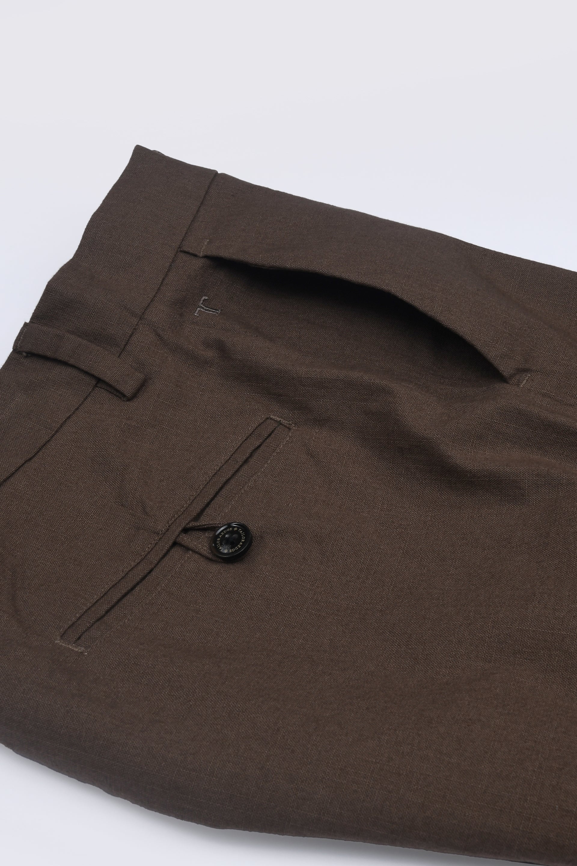 TIMELESS COTTON CHINOS- LINEN FEELS IN FURBROWN