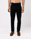 Linen Feel Premium Cotton Chinos In Black