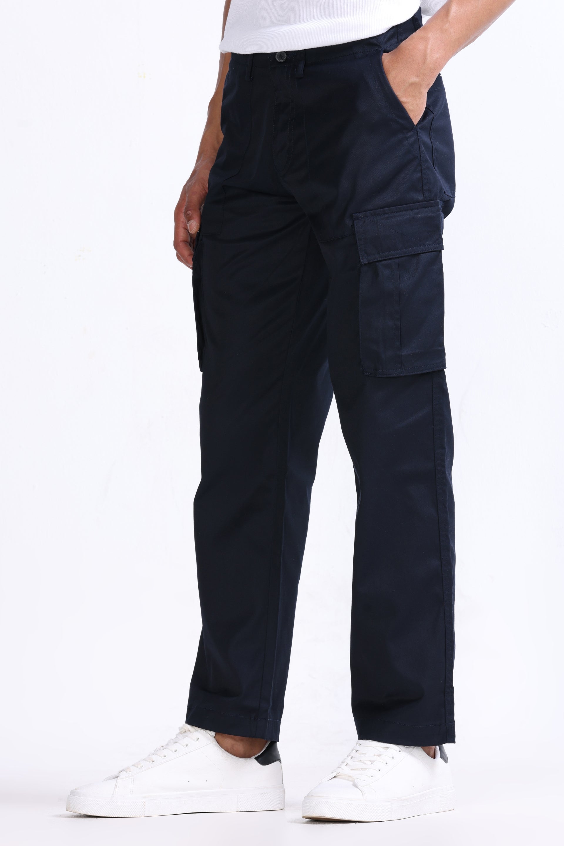 MASON RELAXED CARGO PANTS IN NAVY