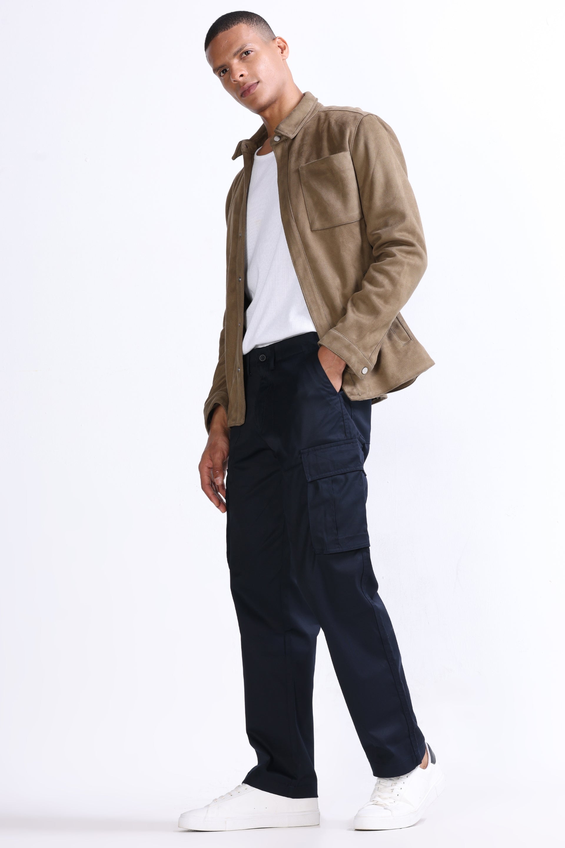 MASON RELAXED CARGO PANTS IN NAVY
