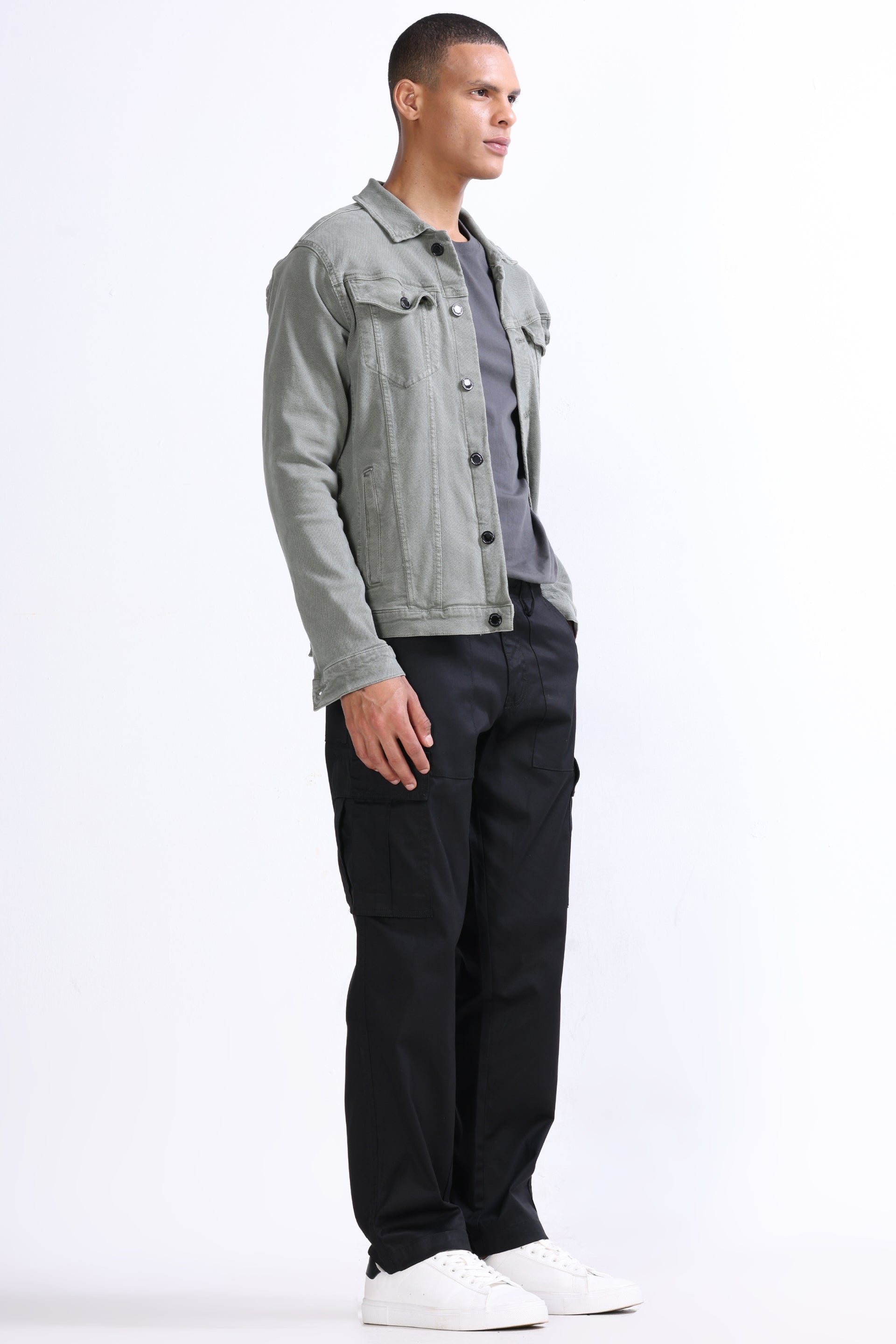 MASON RELAXED CARGO PANTS IN BLACK