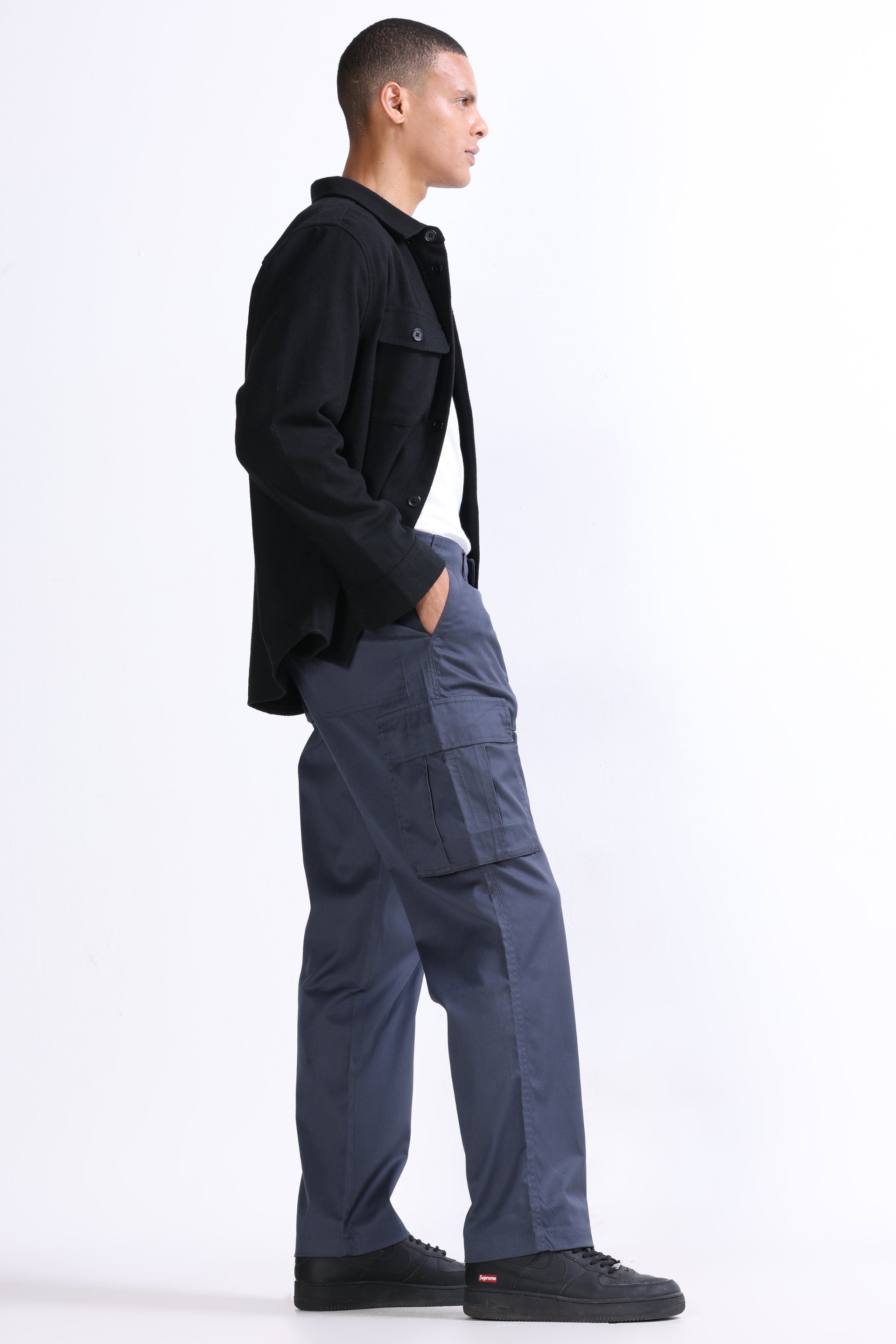 MASON RELAXED CARGO PANTS IN GREY