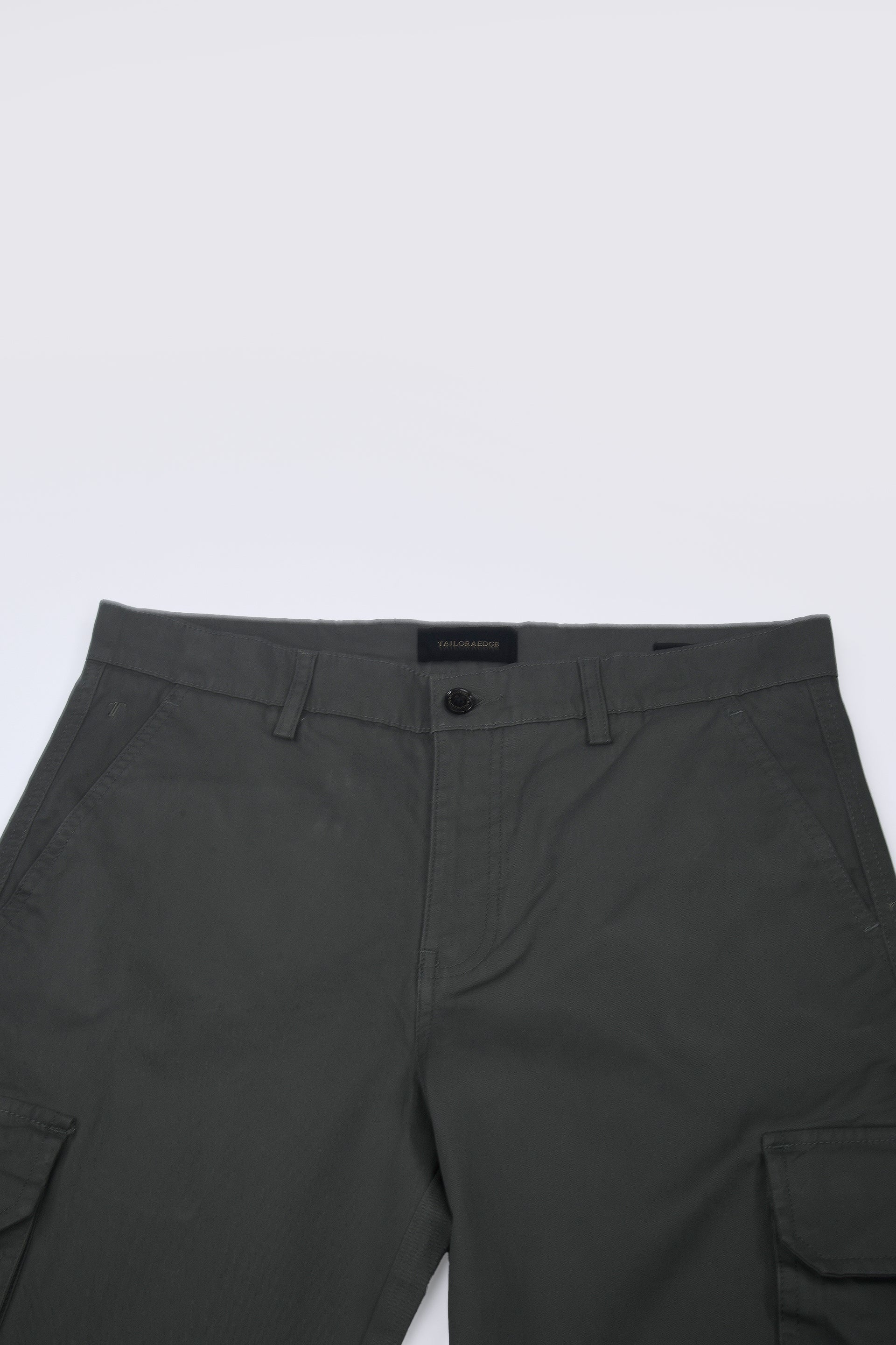 ELEVATED TWILL TAILORED CARGO PANTS IN OLIVE