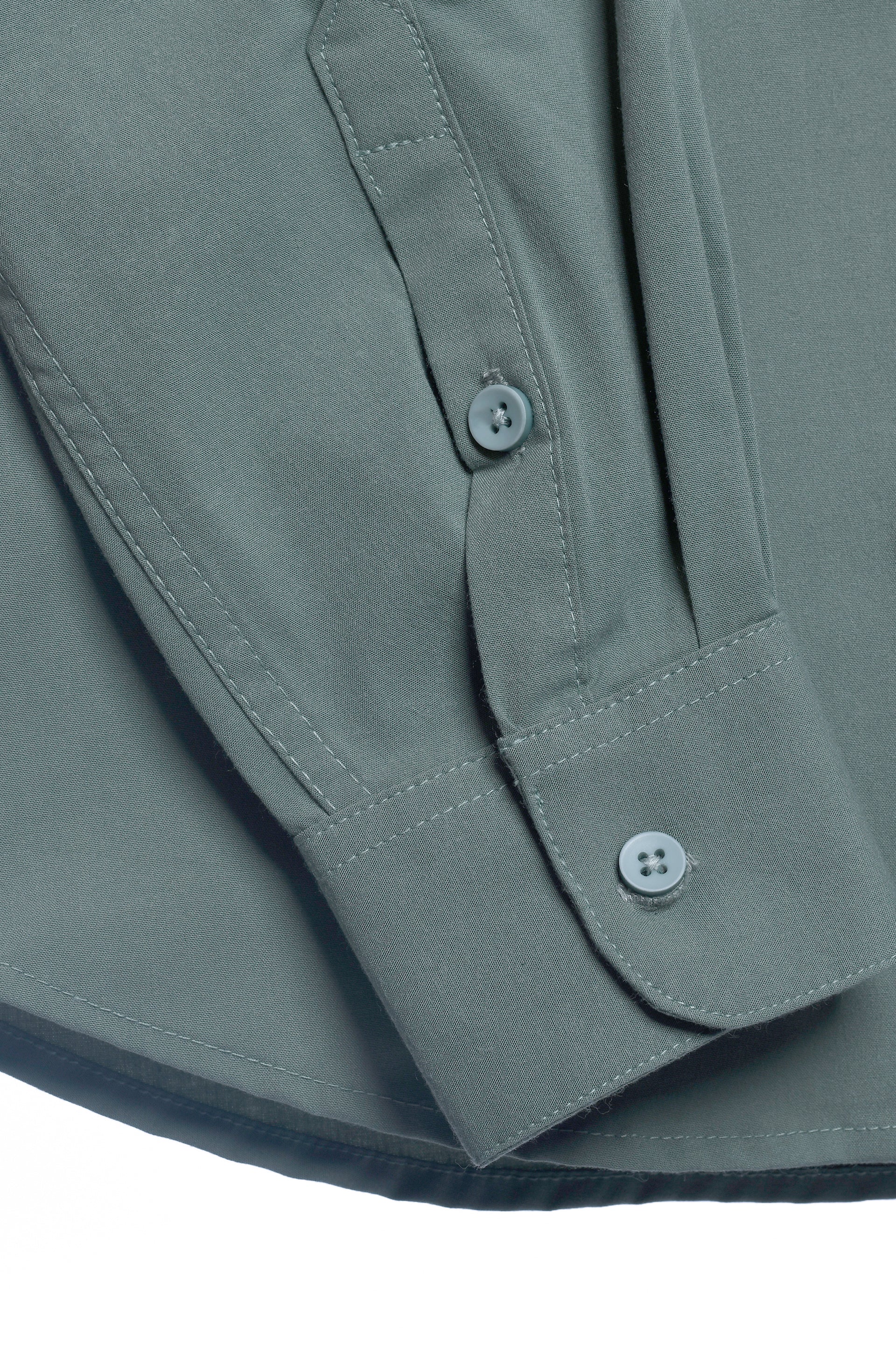 Easy Iron Office Stretch Shirt In Green