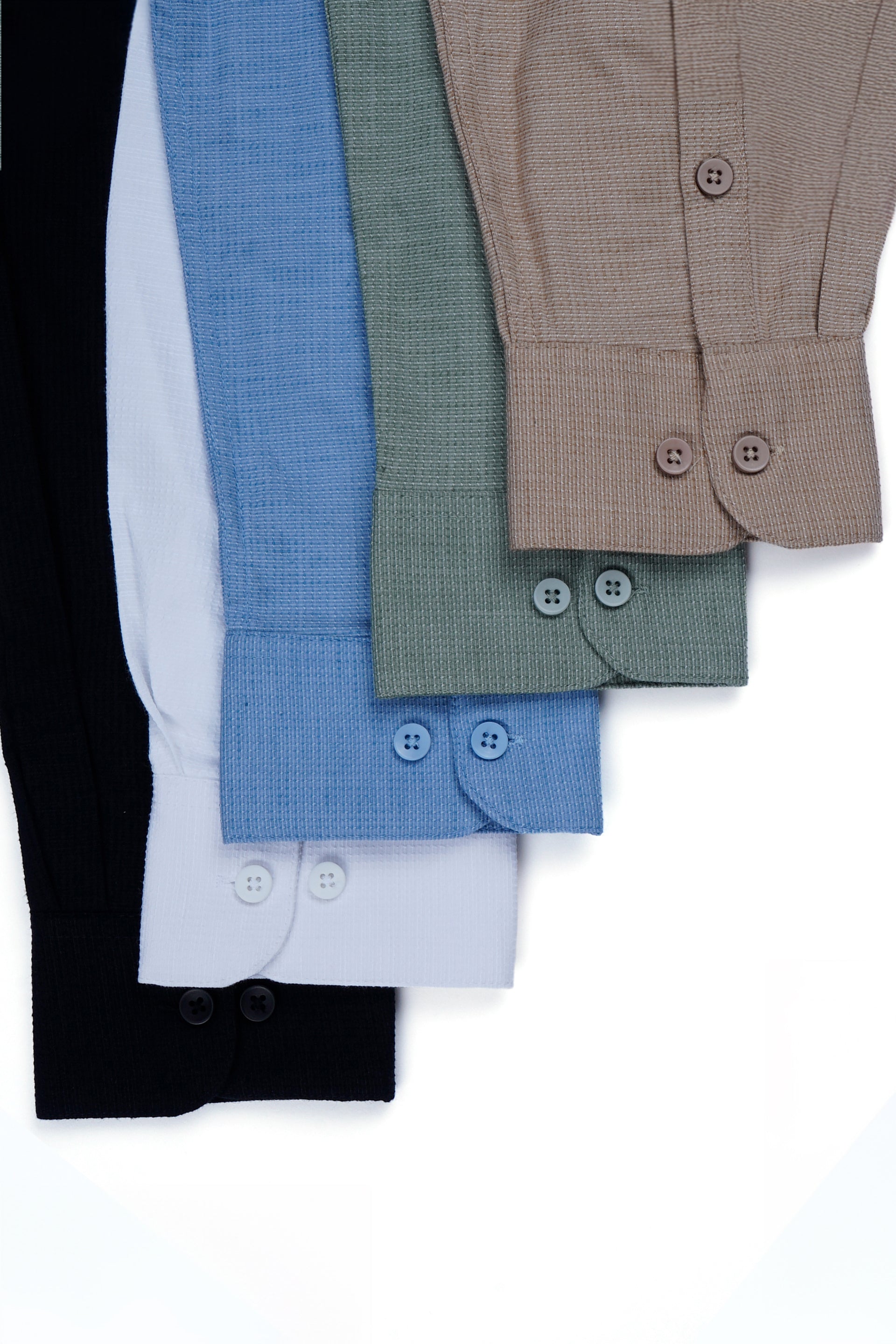 STRUCTURED MODAL MANDARIN SHIRT IN WHITE