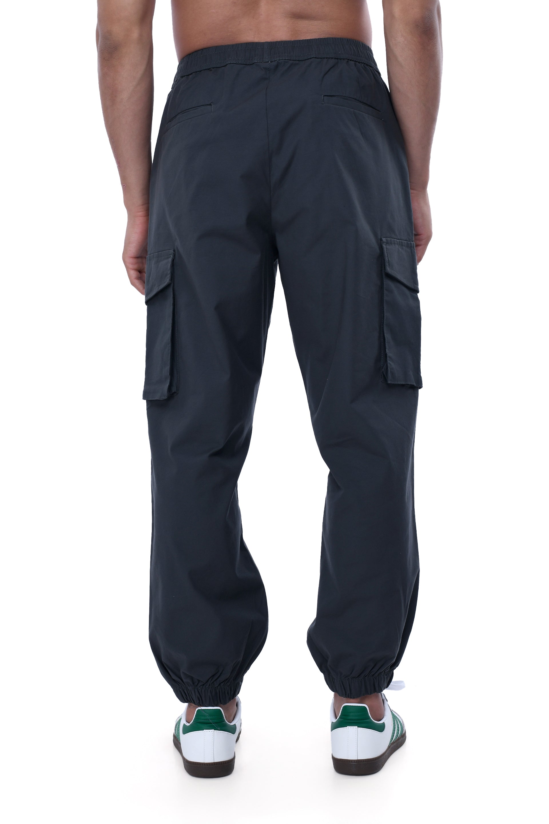 RELAXED LIGHT COTTON JOGGERS IN GREY