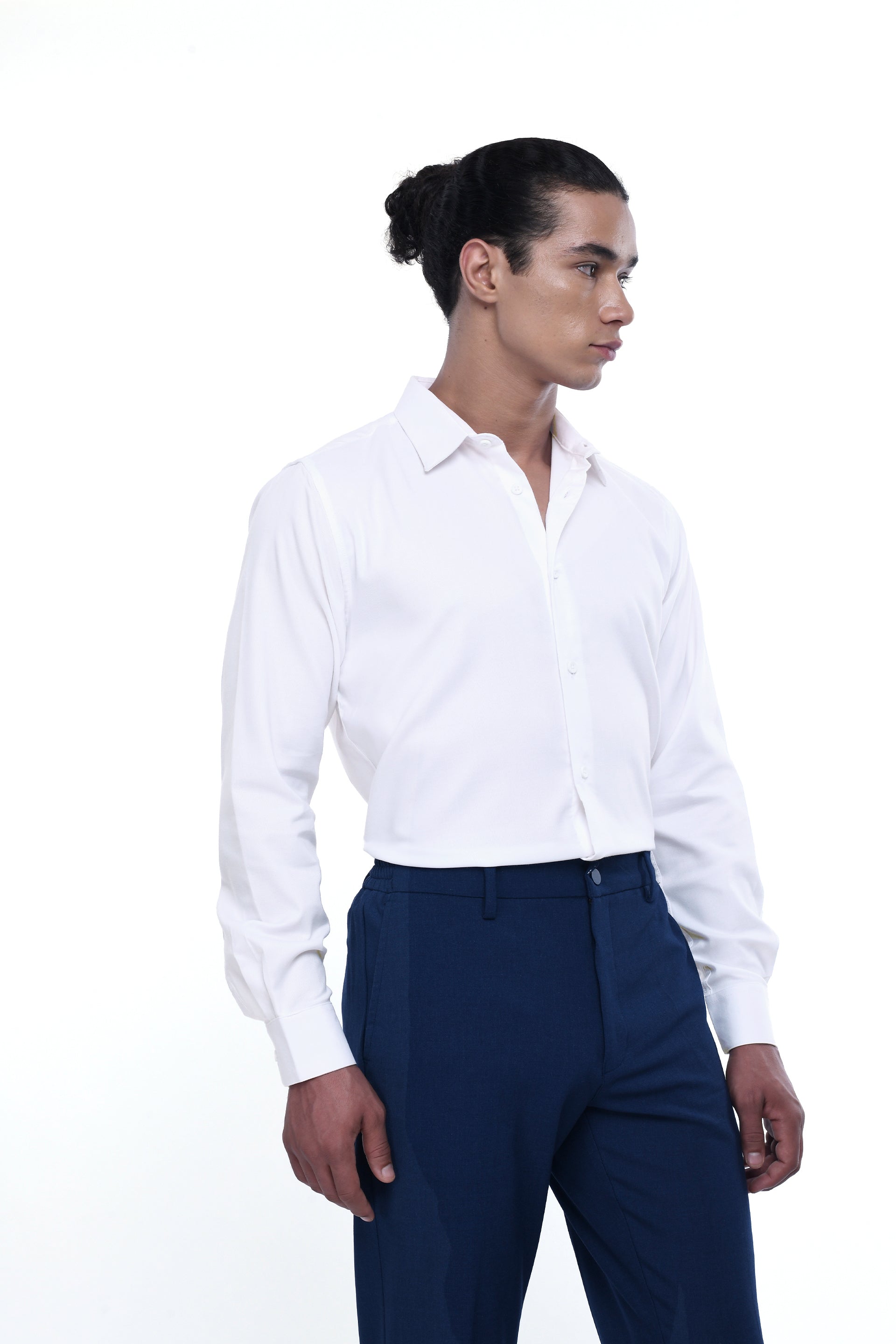ROYAL OXFORD STRETCH SHIRT IN WHITE