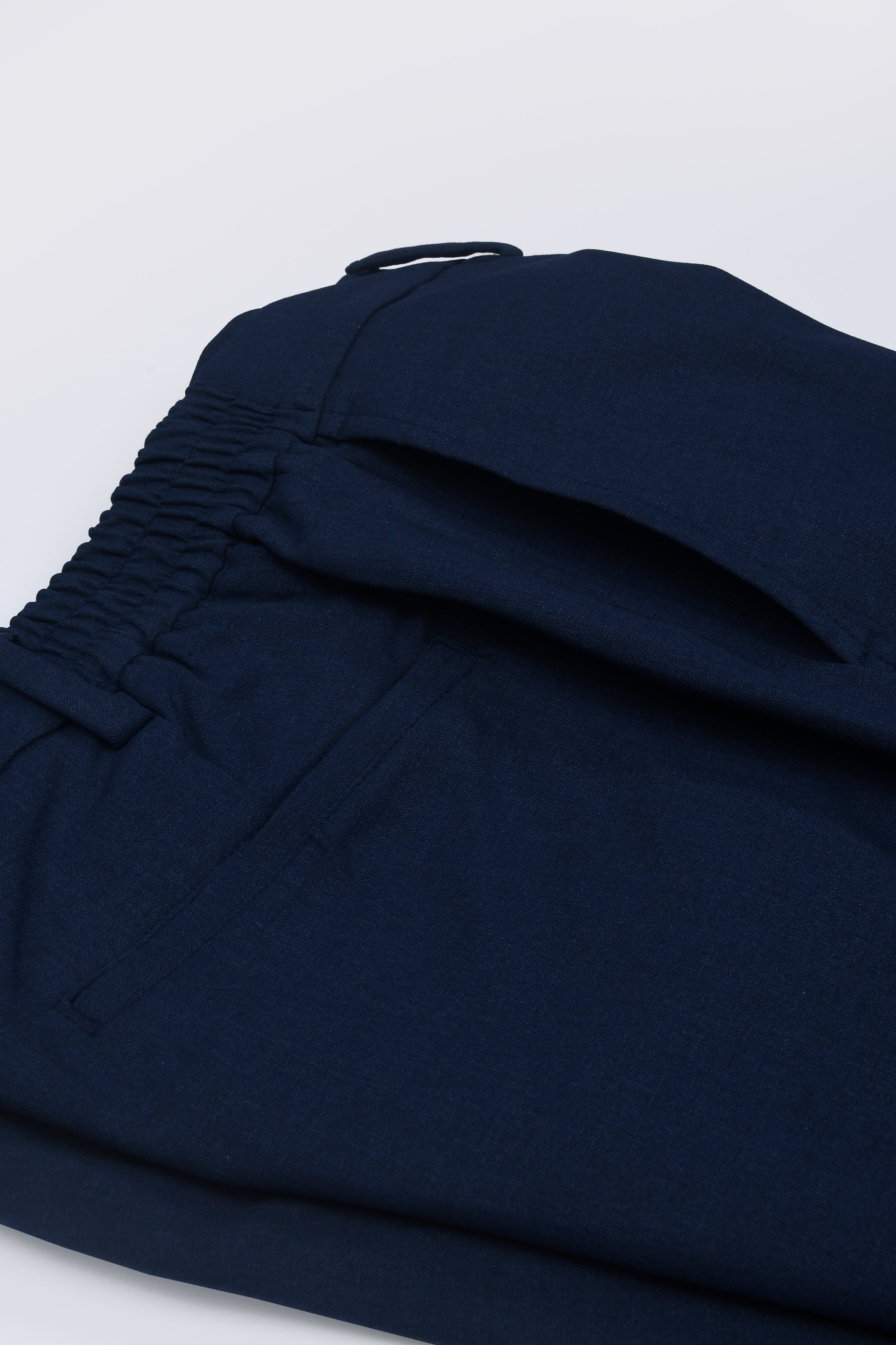 SOFT IRON RELAXED TROUSERS IN BLUE