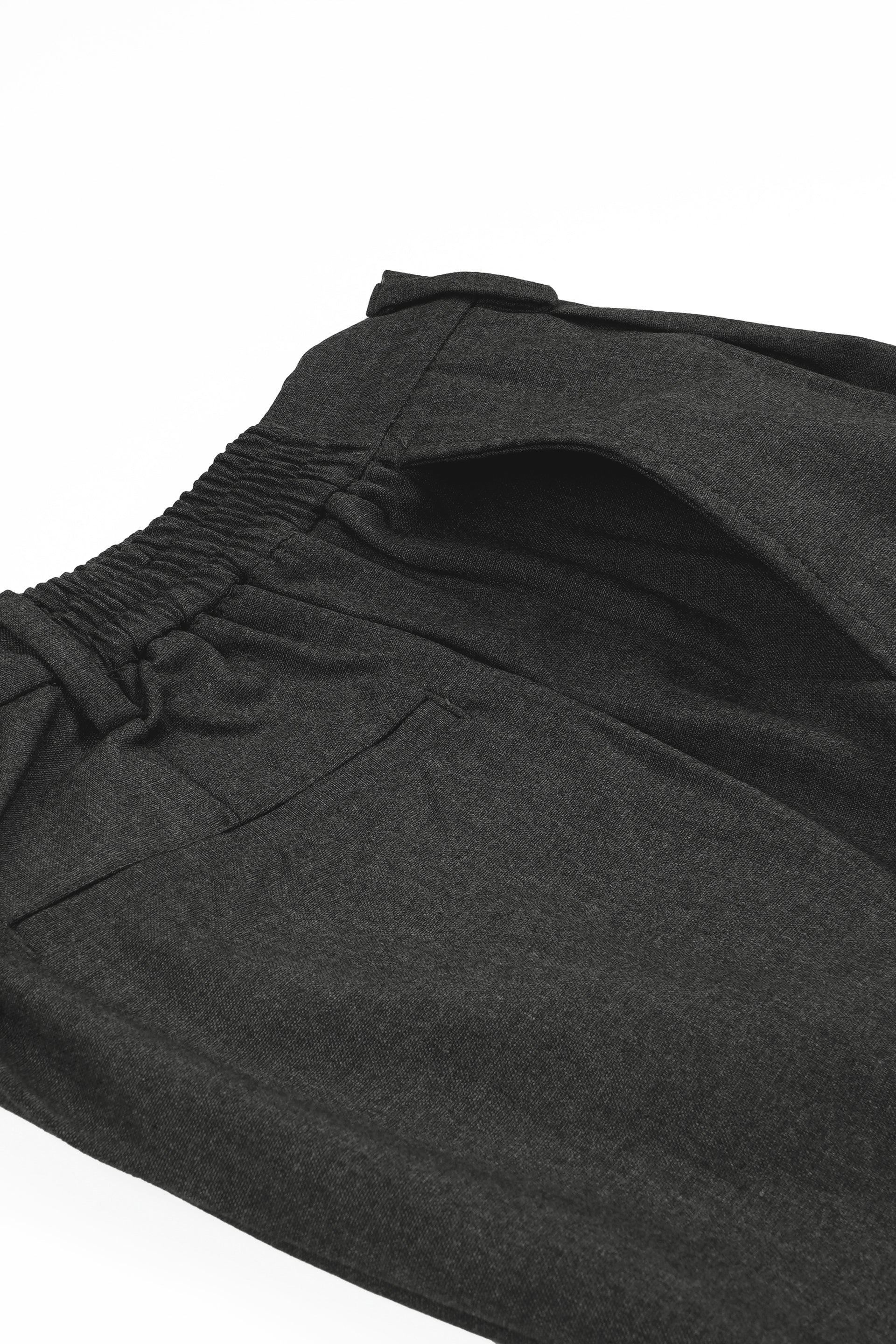 SOFT IRON RELAXED TROUSERS IN GREY