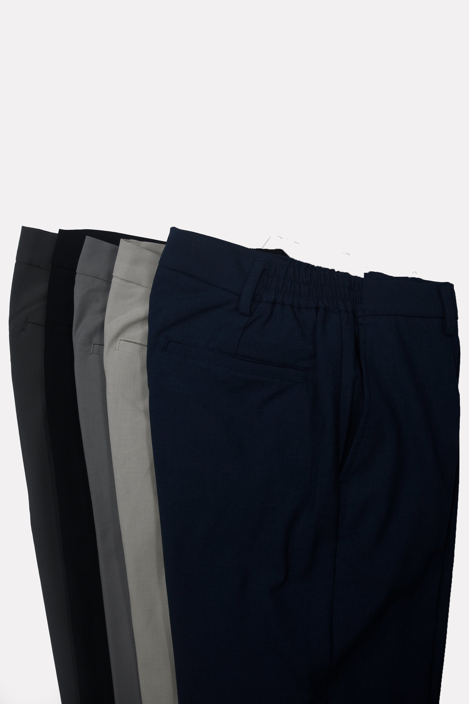 SOFT IRON RELAXED TROUSERS IN GREY