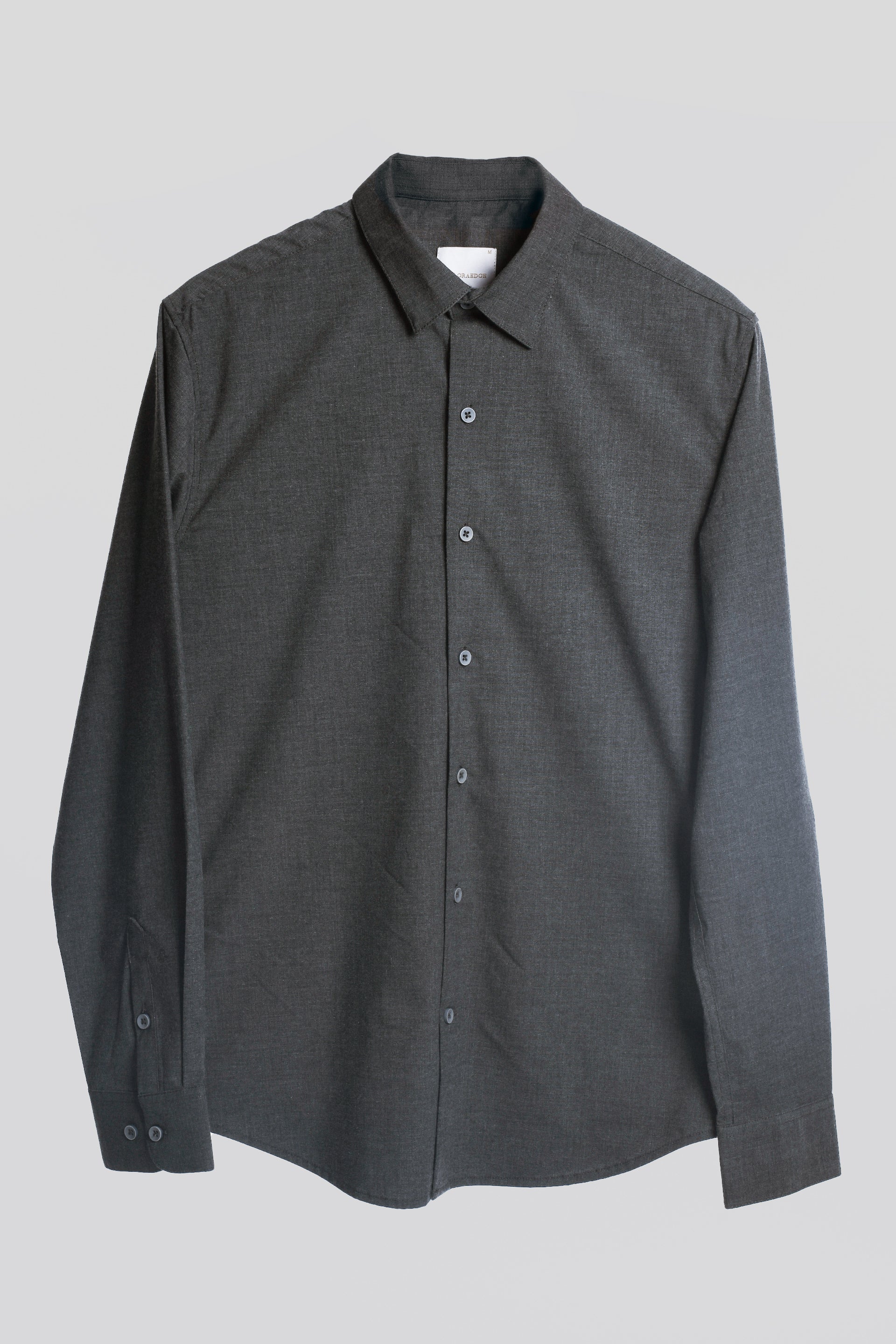 Easy Iron Office Stretch Shirt In Grey