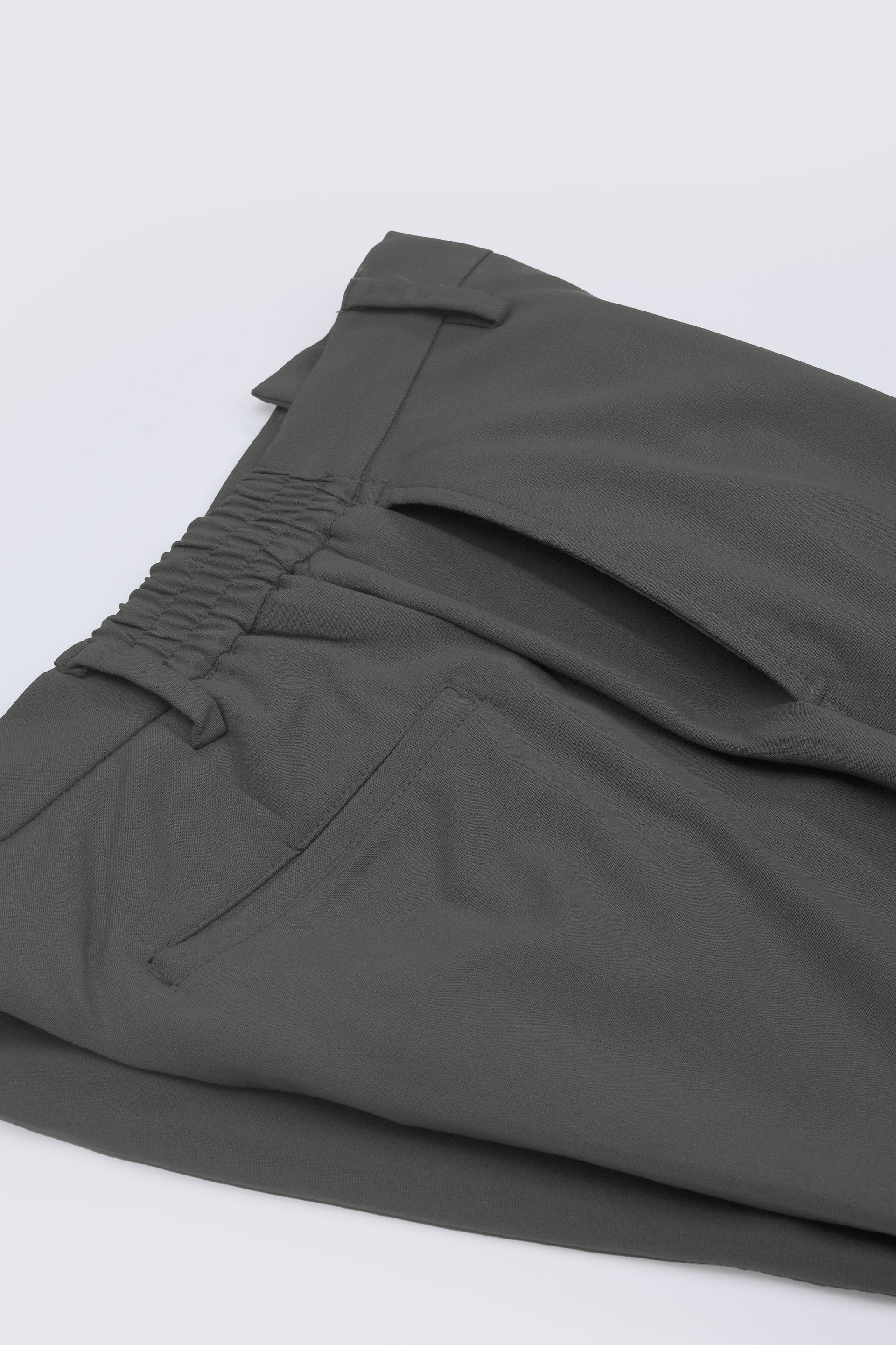 SOFT IRON TAILORED TROUSERS IN GREY