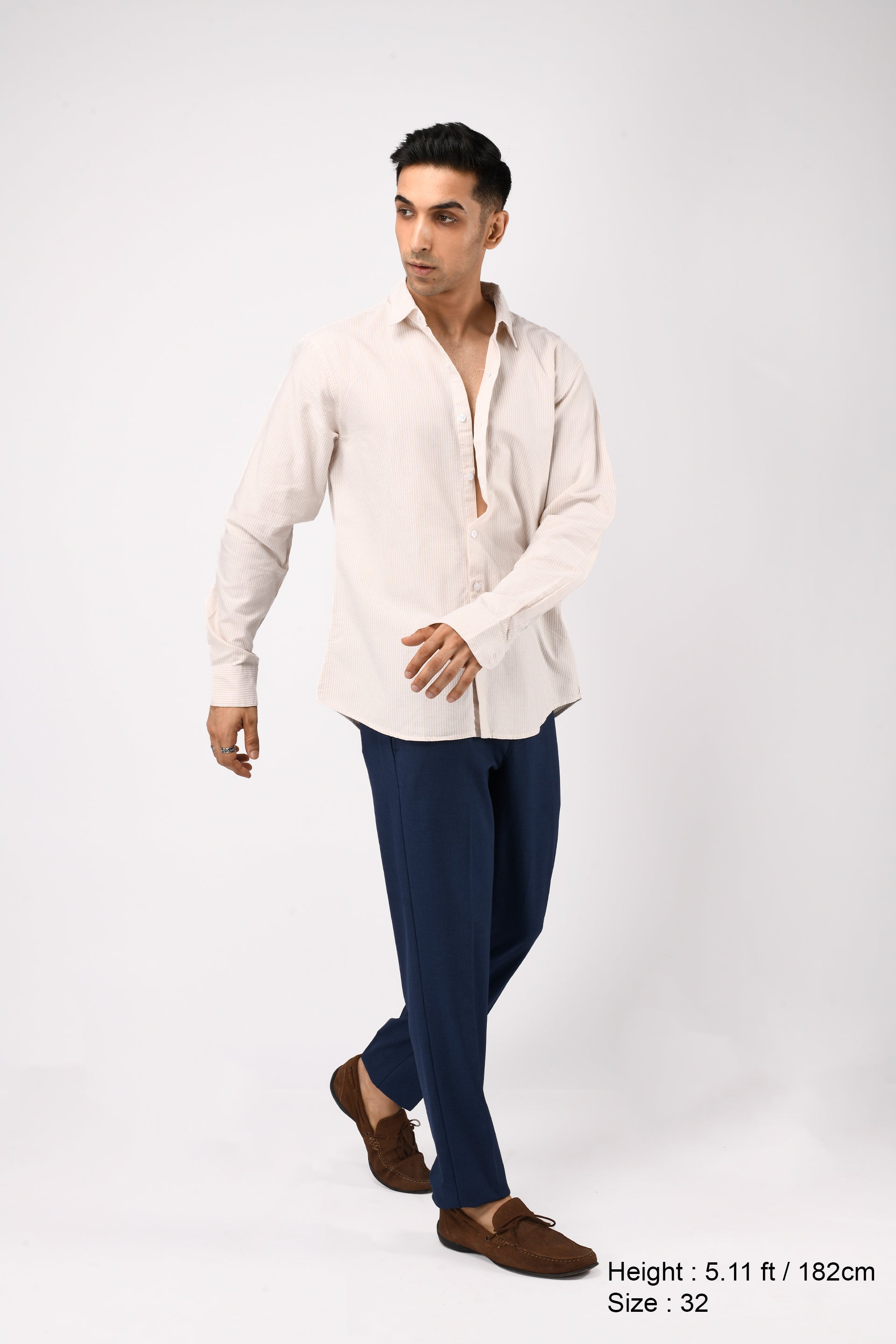 SOFT IRON TAILORED TROUSERS IN BLUE