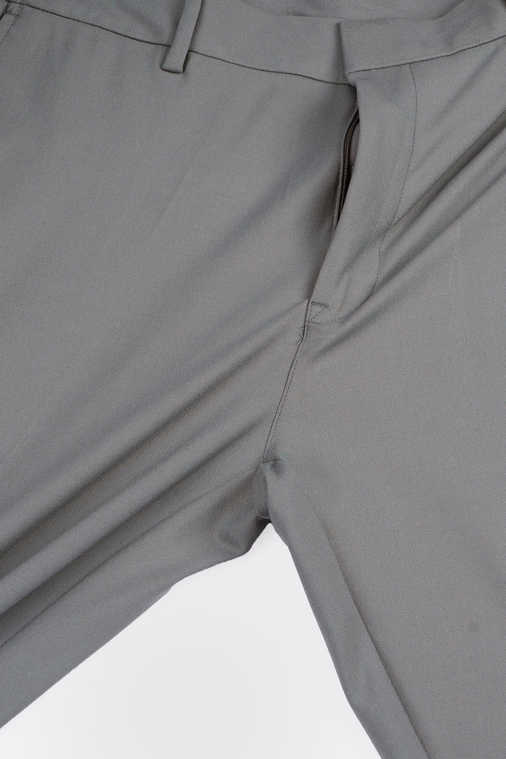 EASY IRON TAILORED TROUSERS IN GREY