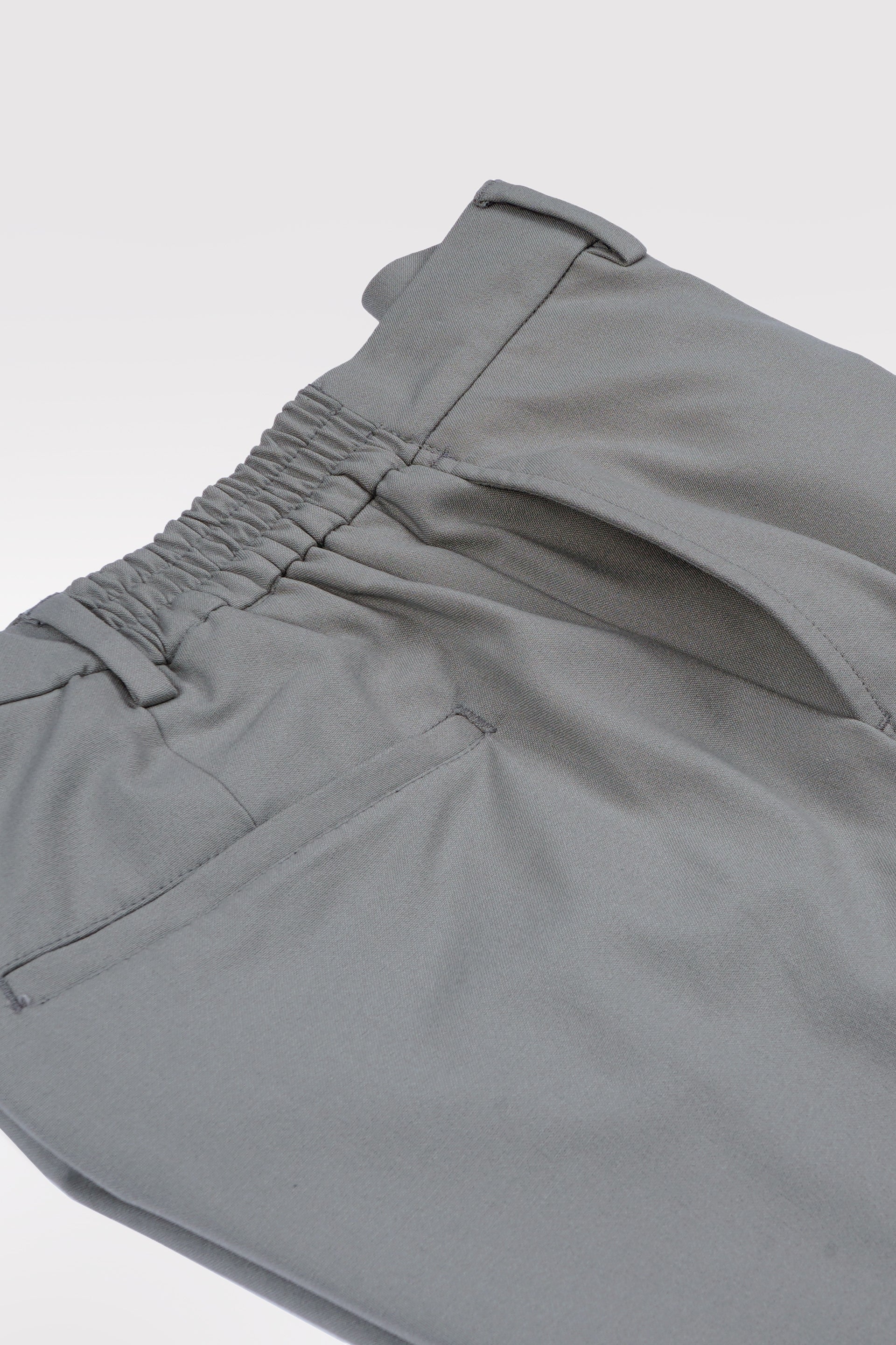 EASY IRON TAILORED TROUSERS IN GREY